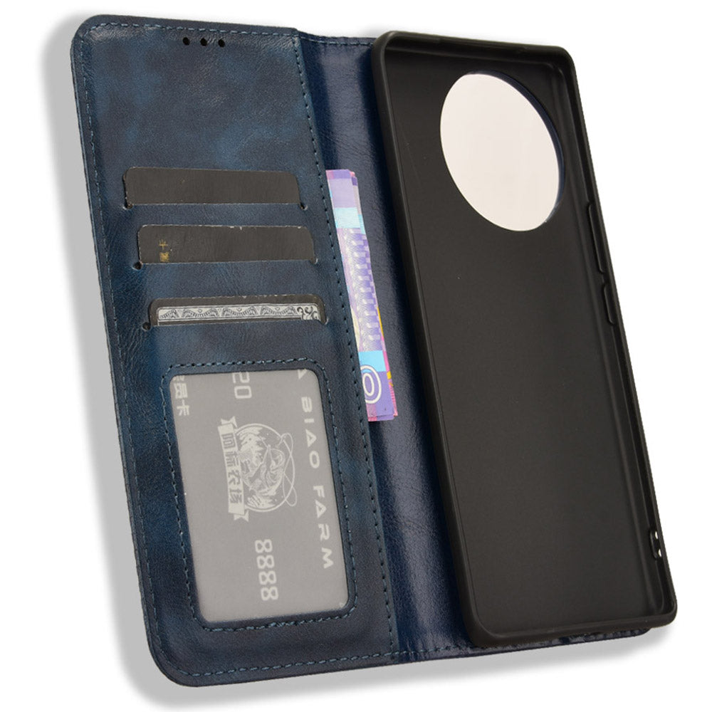 For vivo V30e 5G / V40 Lite 5G Cover Magnetic Closure Wallet Stand Wholesale Phone Case - Blue