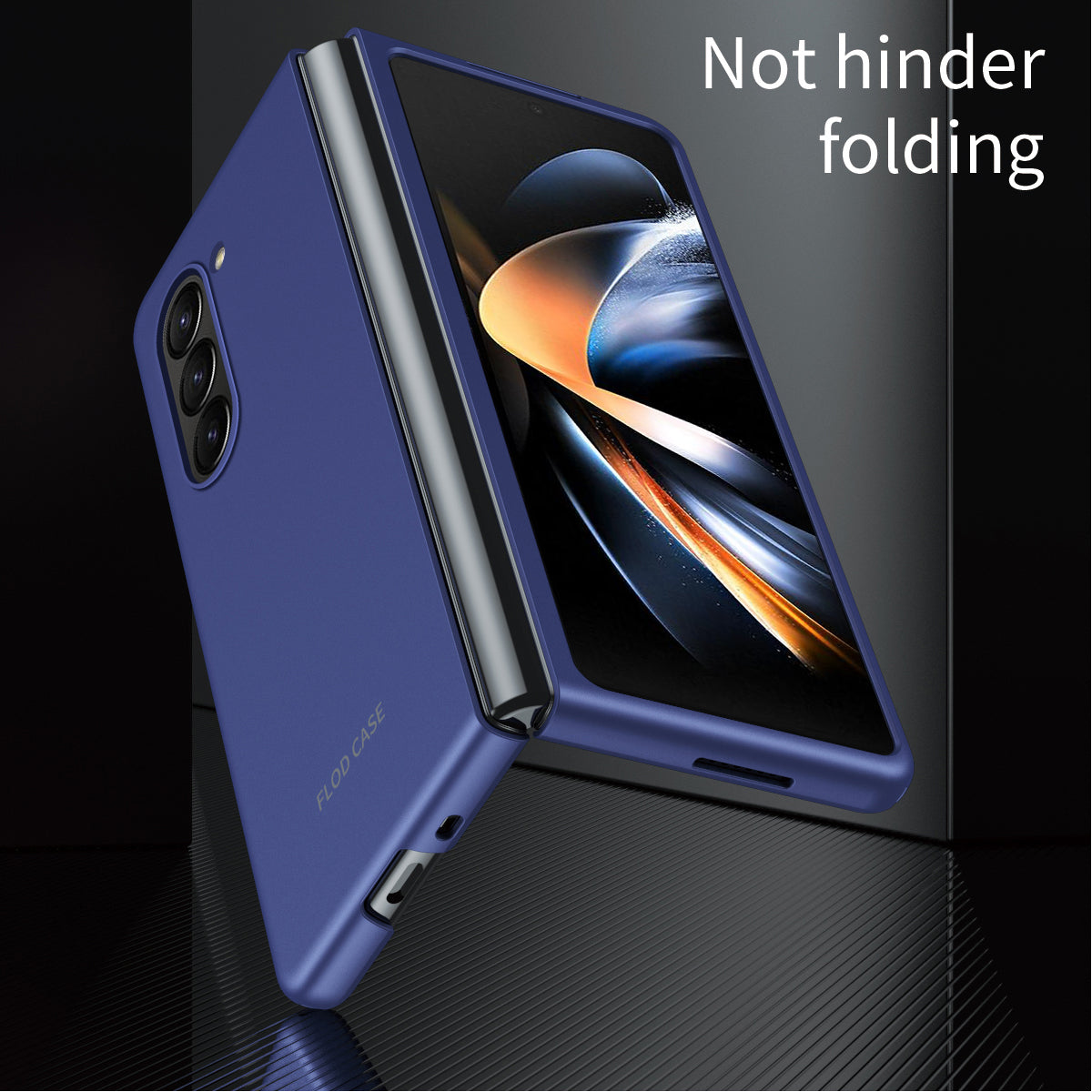 For Samsung Galaxy Z Fold6 5G Matte Case Skin-Touch Hard PC Phone Cover - Sapphire