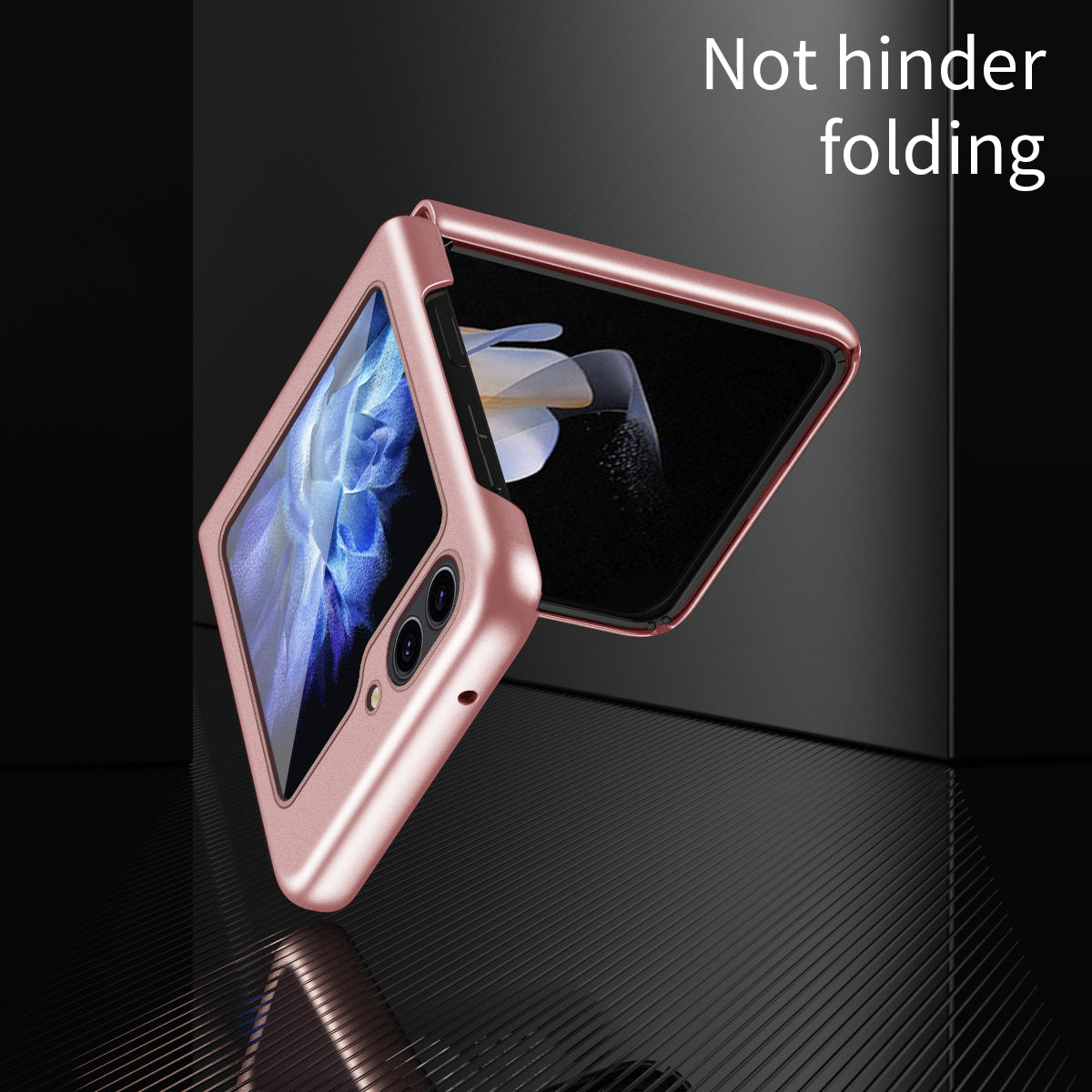 For Samsung Galaxy Z Flip6 5G Frosted Case Skin-Touch Hard PC Phone Cover Compatible with Magsafe - Sapphire