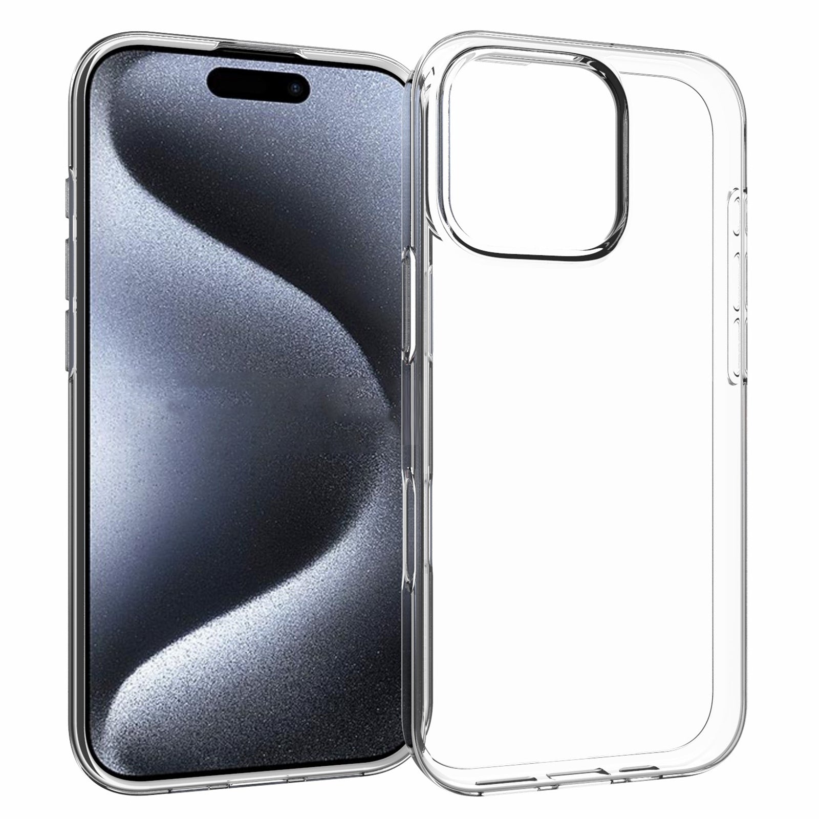 For iPhone 16 Pro Case Watermark-Free Anti-Scratch Clear TPU Phone Cover