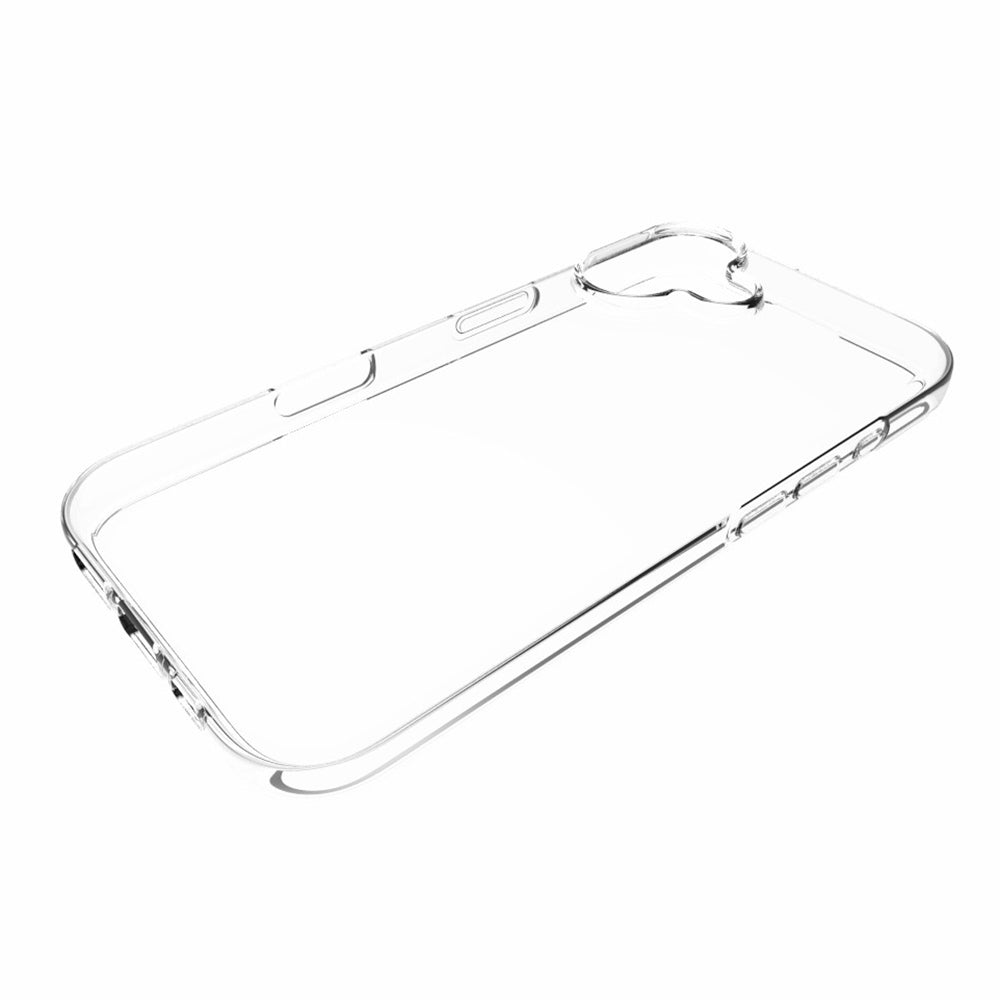 For iPhone 16 Non-Slip TPU Phone Case Watermark-Free Glossy Anti-Scratch Clear Phone Cover