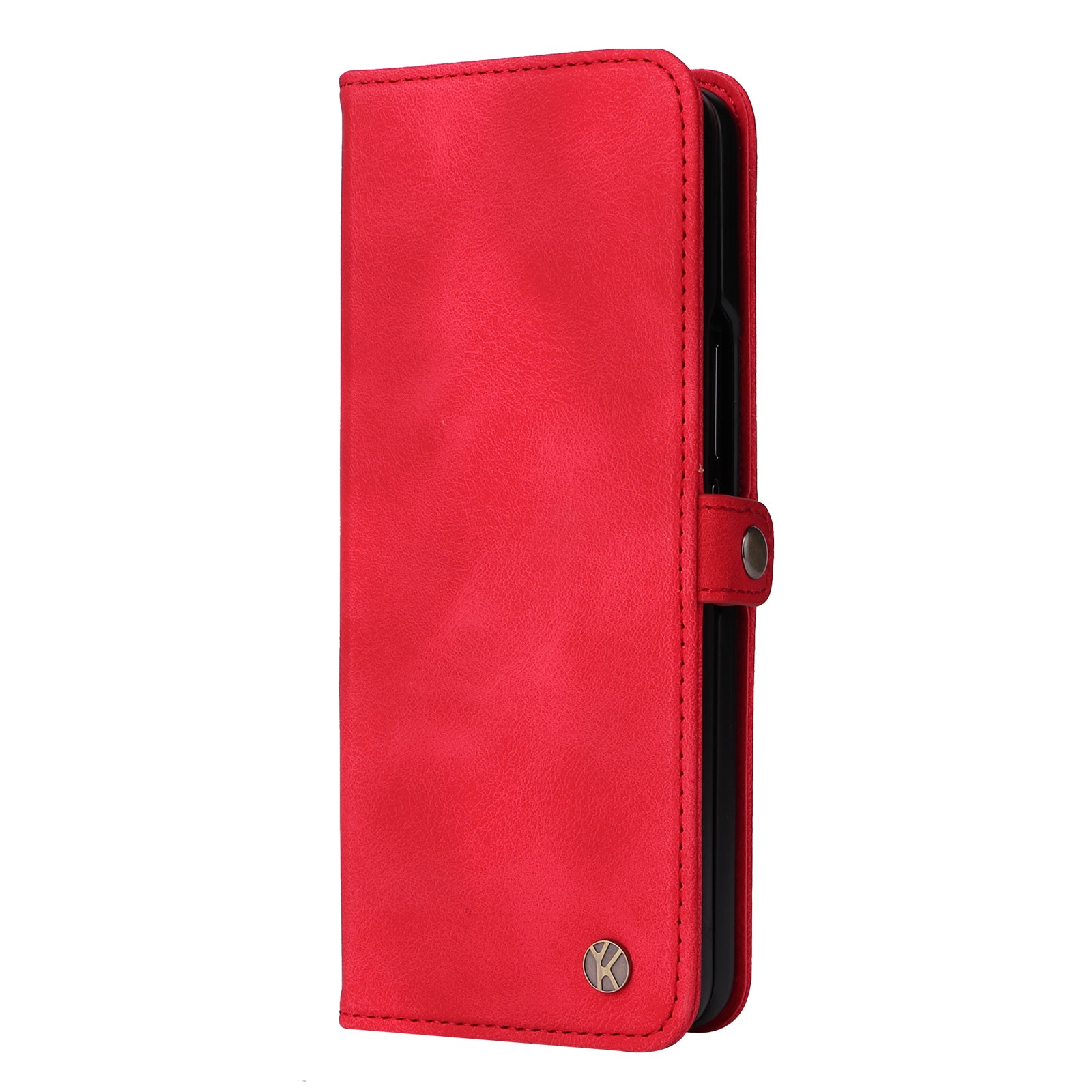 YIKATU YK-002 For Samsung Galaxy Z Fold6 5G Case PU Leather Skin-touch Phone Cover - Red