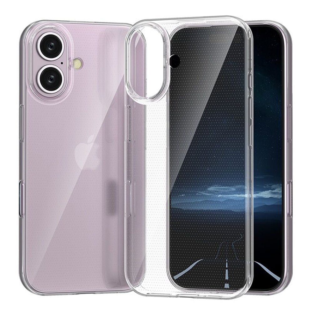 For iPhone 16 Clear Case Anti-Scratch Shockproof TPU Phone Cover