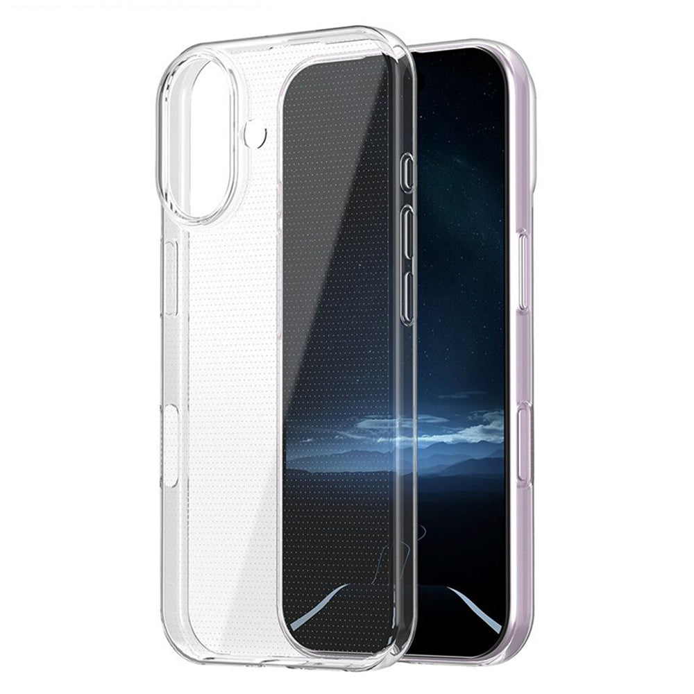 For iPhone 16 Clear Case Anti-Scratch Shockproof TPU Phone Cover