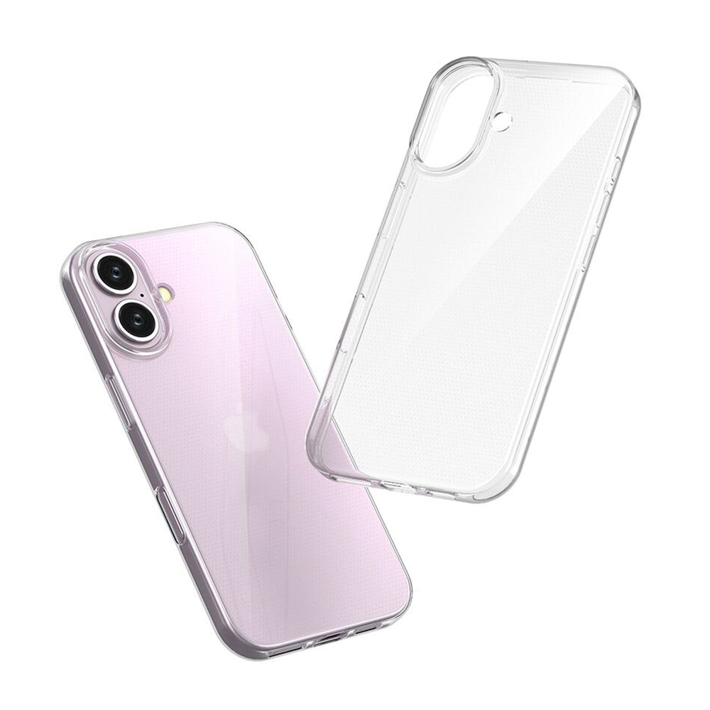 For iPhone 16 Clear Case Anti-Scratch Shockproof TPU Phone Cover