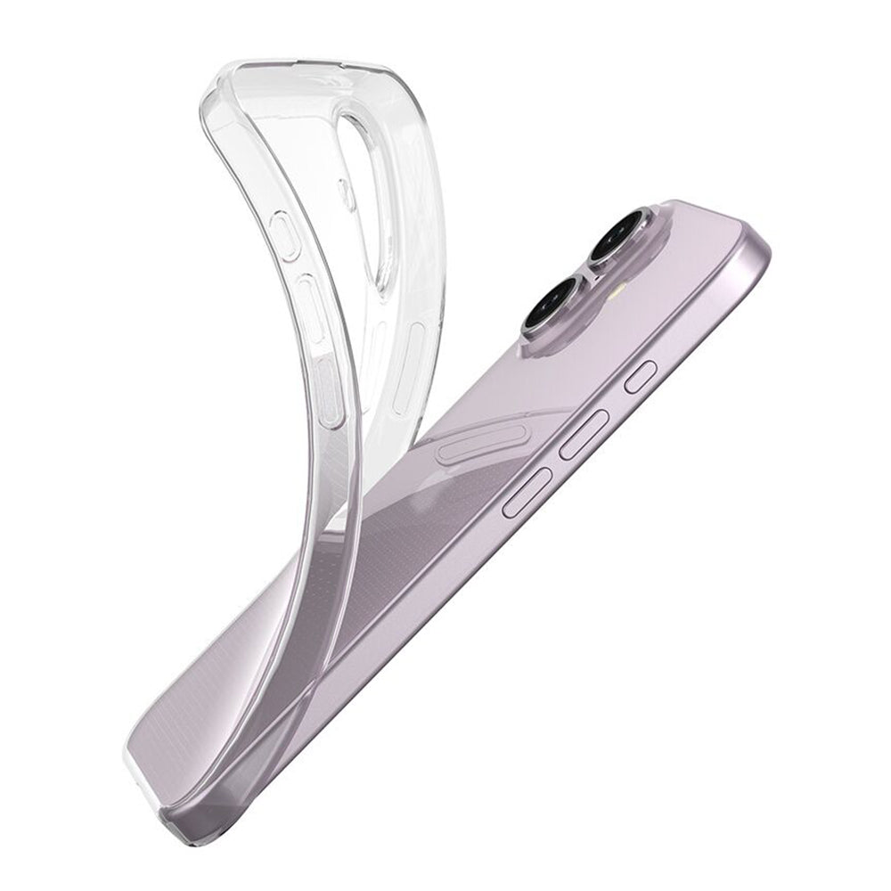 For iPhone 16 Clear Case Anti-Scratch Shockproof TPU Phone Cover