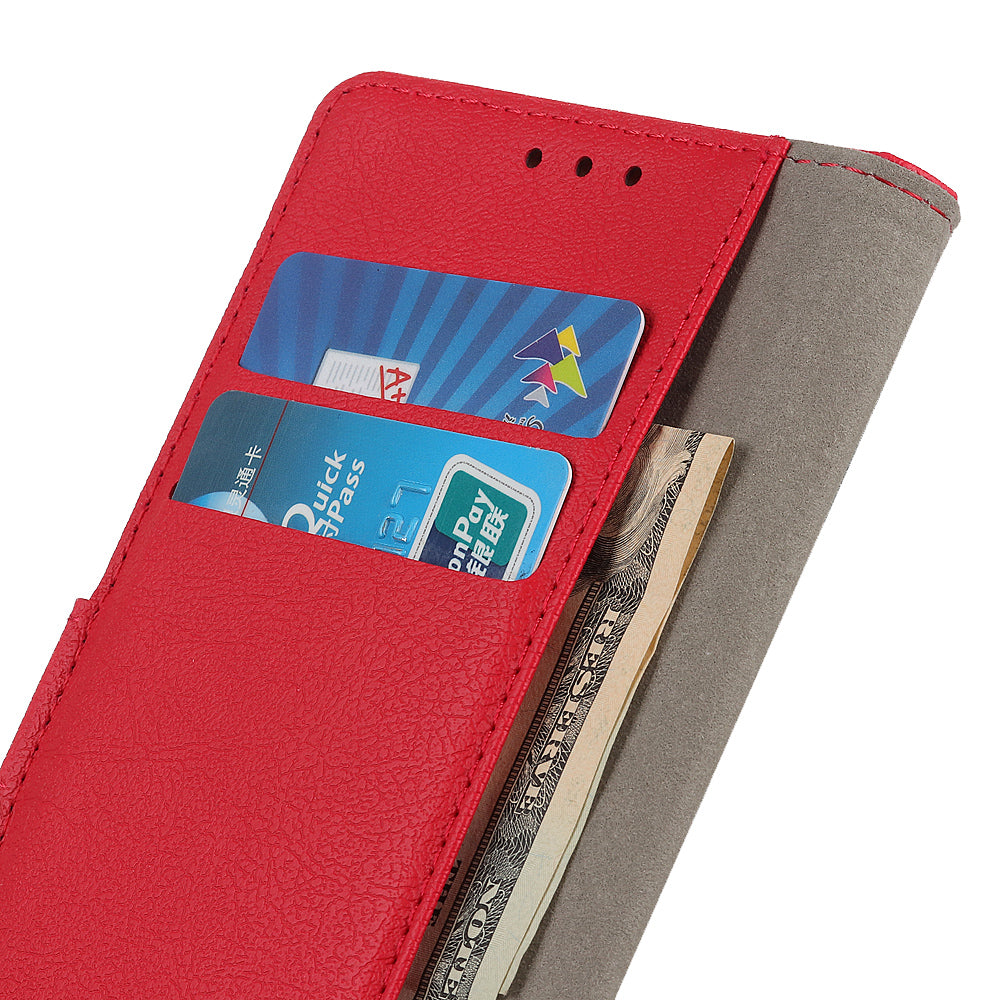 For iPhone 16 Plus Stand Case Protective Leather Wallet Phone Cover - Red