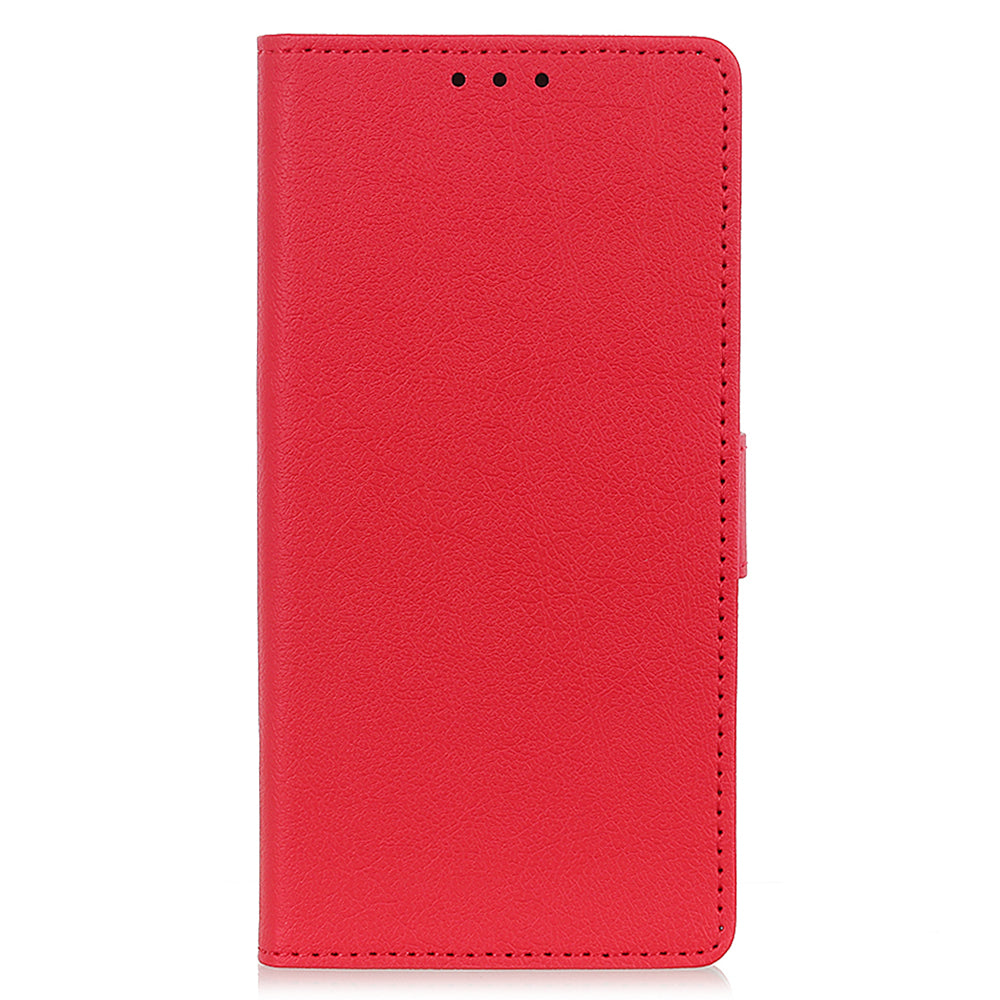 For iPhone 16 Plus Stand Case Protective Leather Wallet Phone Cover - Red