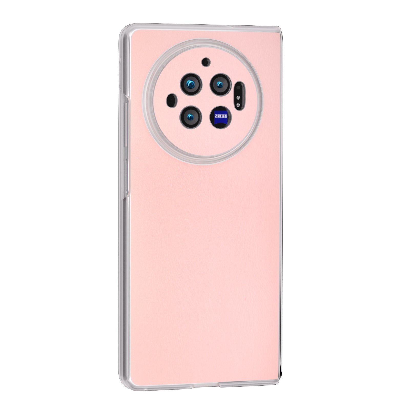 For vivo X Fold3 Case Anti-slip Grip Protective Leather+PC Phone Cover - Pink
