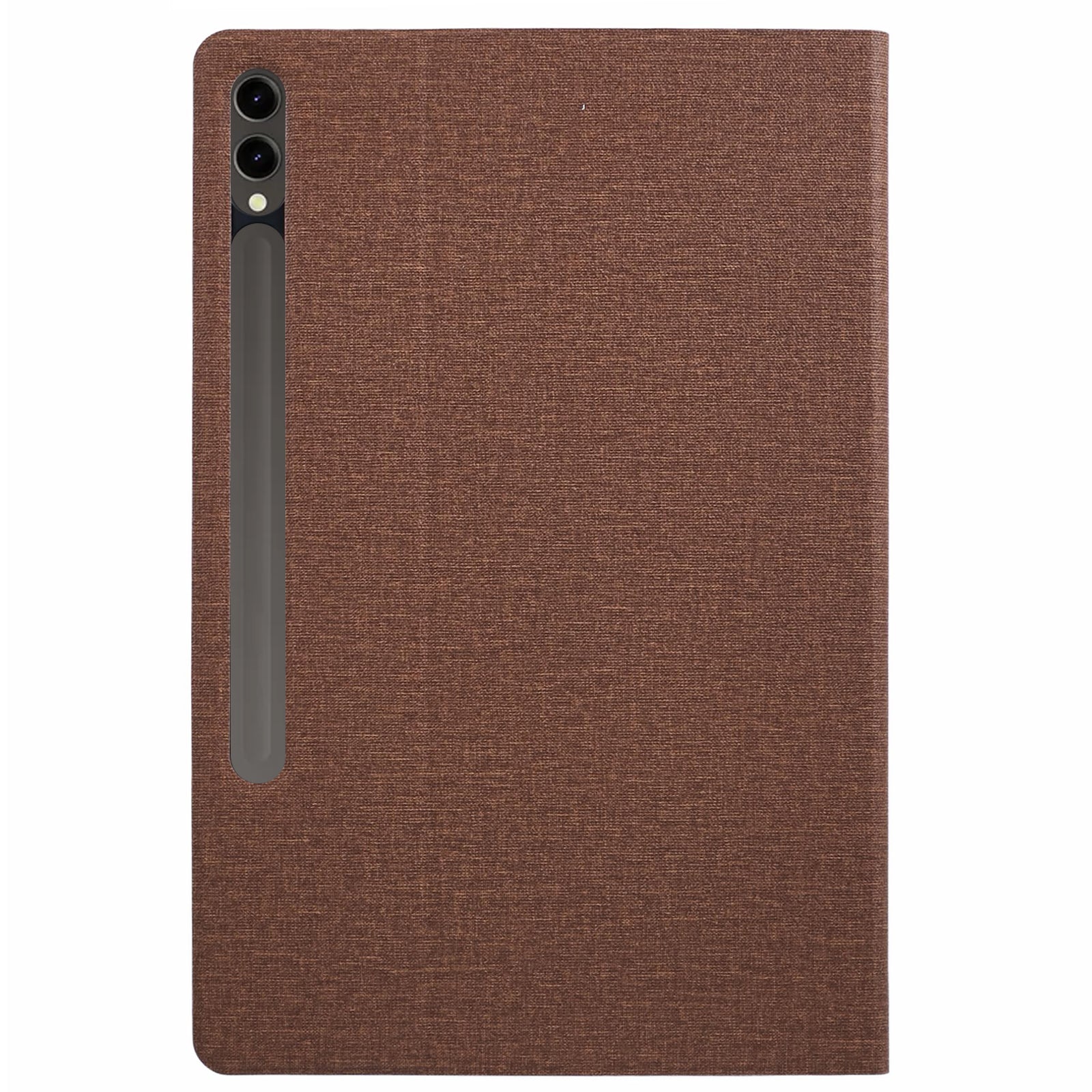 X-LEVEL For Samsung	Galaxy Tab S9+ X810, X816B, X818U / Tab S9 FE+ Case Cloth Texture Leather Tablet Cover - Brown