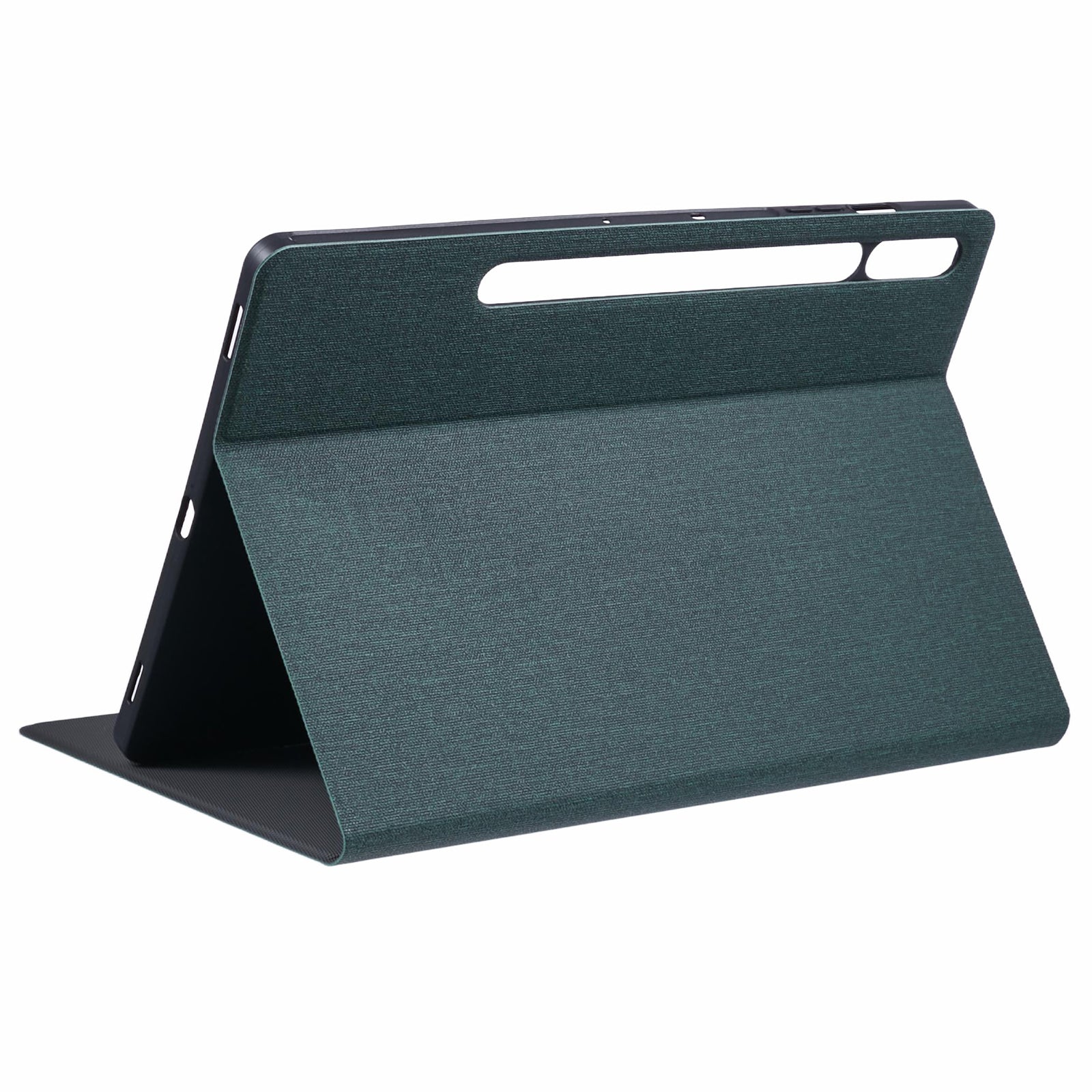 X-LEVEL For Samsung	Galaxy Tab S9+ X810, X816B, X818U / Tab S9 FE+ Case Cloth Texture Leather Tablet Cover - Green