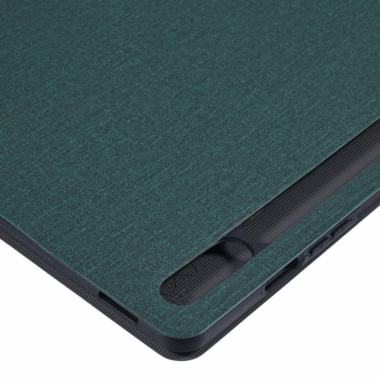 X-LEVEL For Samsung	Galaxy Tab S9+ X810, X816B, X818U / Tab S9 FE+ Case Cloth Texture Leather Tablet Cover - Green