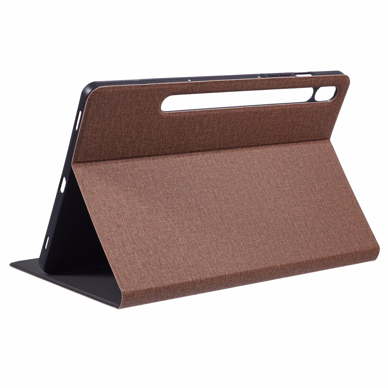 X-LEVEL For Samsung	Galaxy Tab S9 X710, X716B, X718U / Tab S9 FE Case Cloth Texture Leather Tablet Cover - Brown