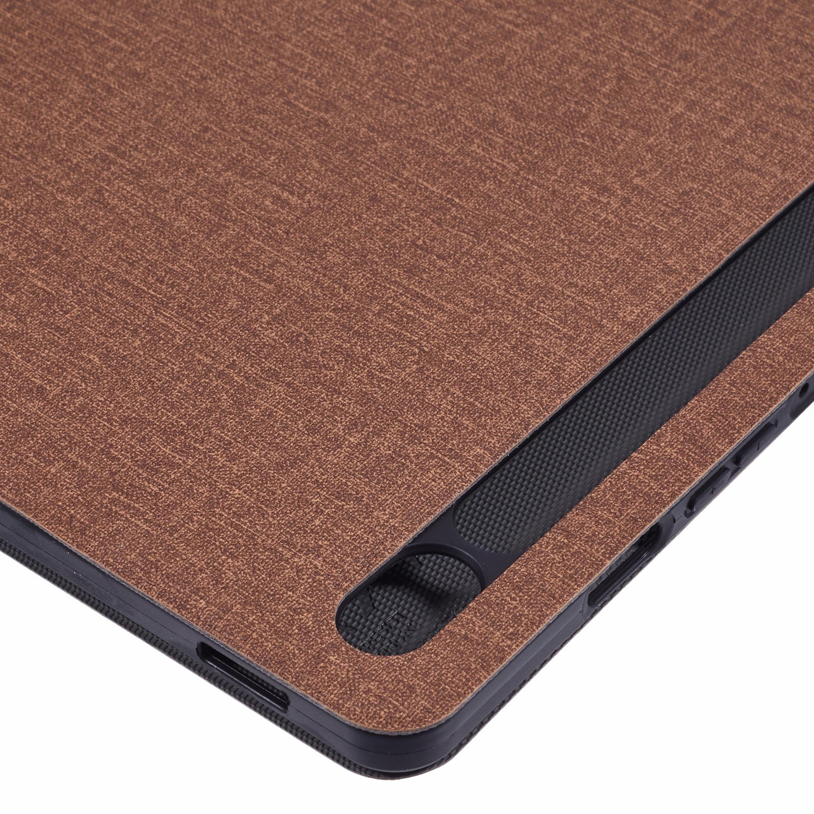 X-LEVEL For Samsung	Galaxy Tab S9 X710, X716B, X718U / Tab S9 FE Case Cloth Texture Leather Tablet Cover - Brown