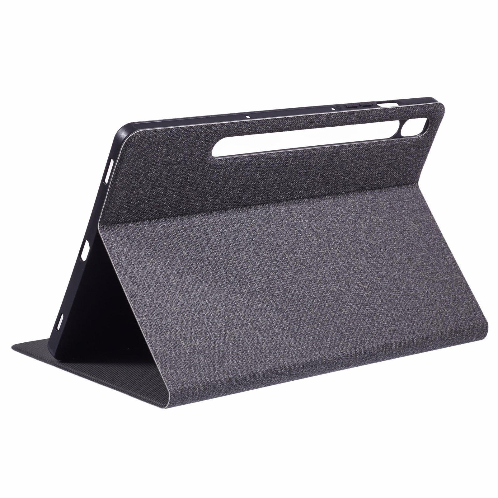 X-LEVEL For Samsung	Galaxy Tab S9 X710, X716B, X718U / Tab S9 FE Case Cloth Texture Leather Tablet Cover - Grey