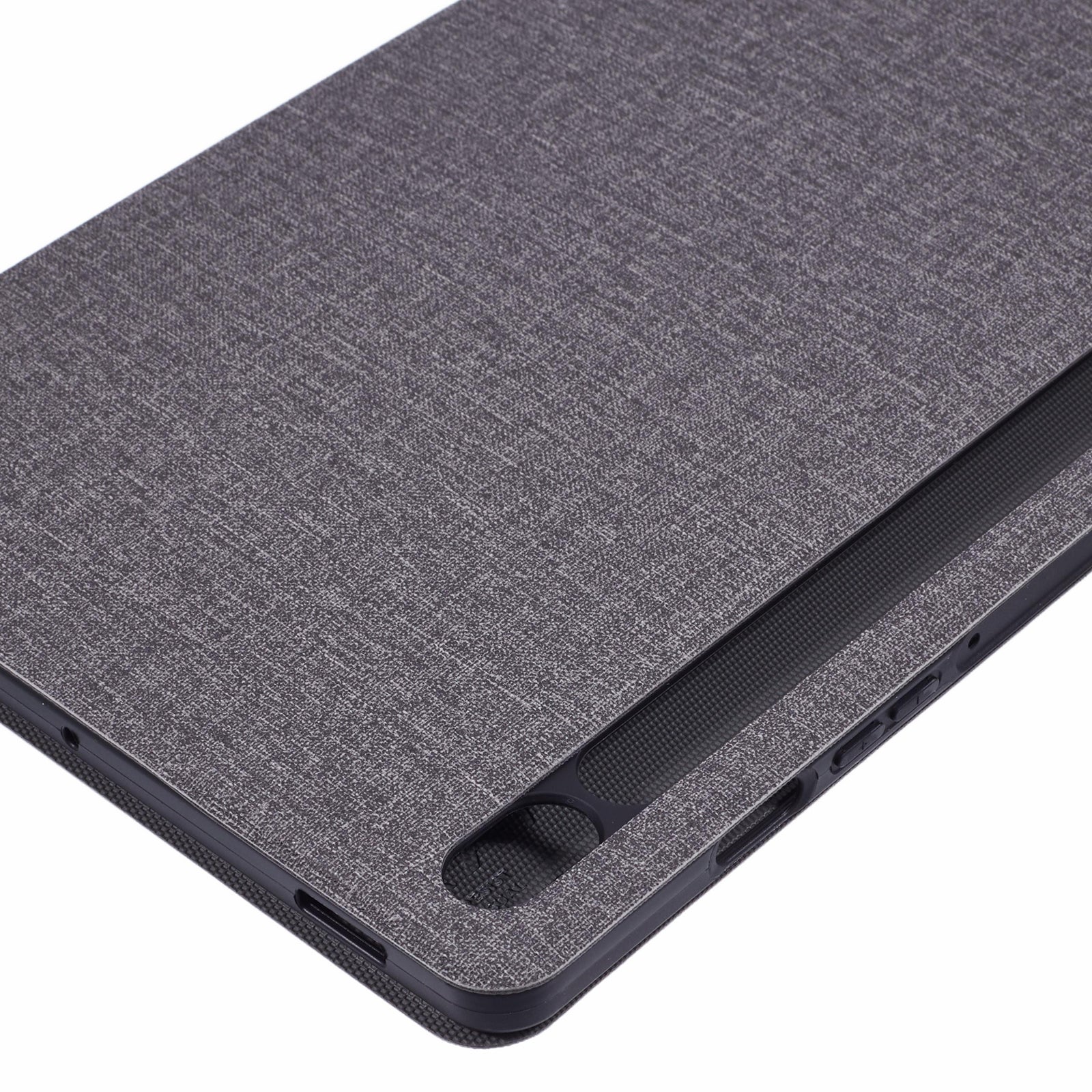 X-LEVEL For Samsung	Galaxy Tab S9 X710, X716B, X718U / Tab S9 FE Case Cloth Texture Leather Tablet Cover - Grey