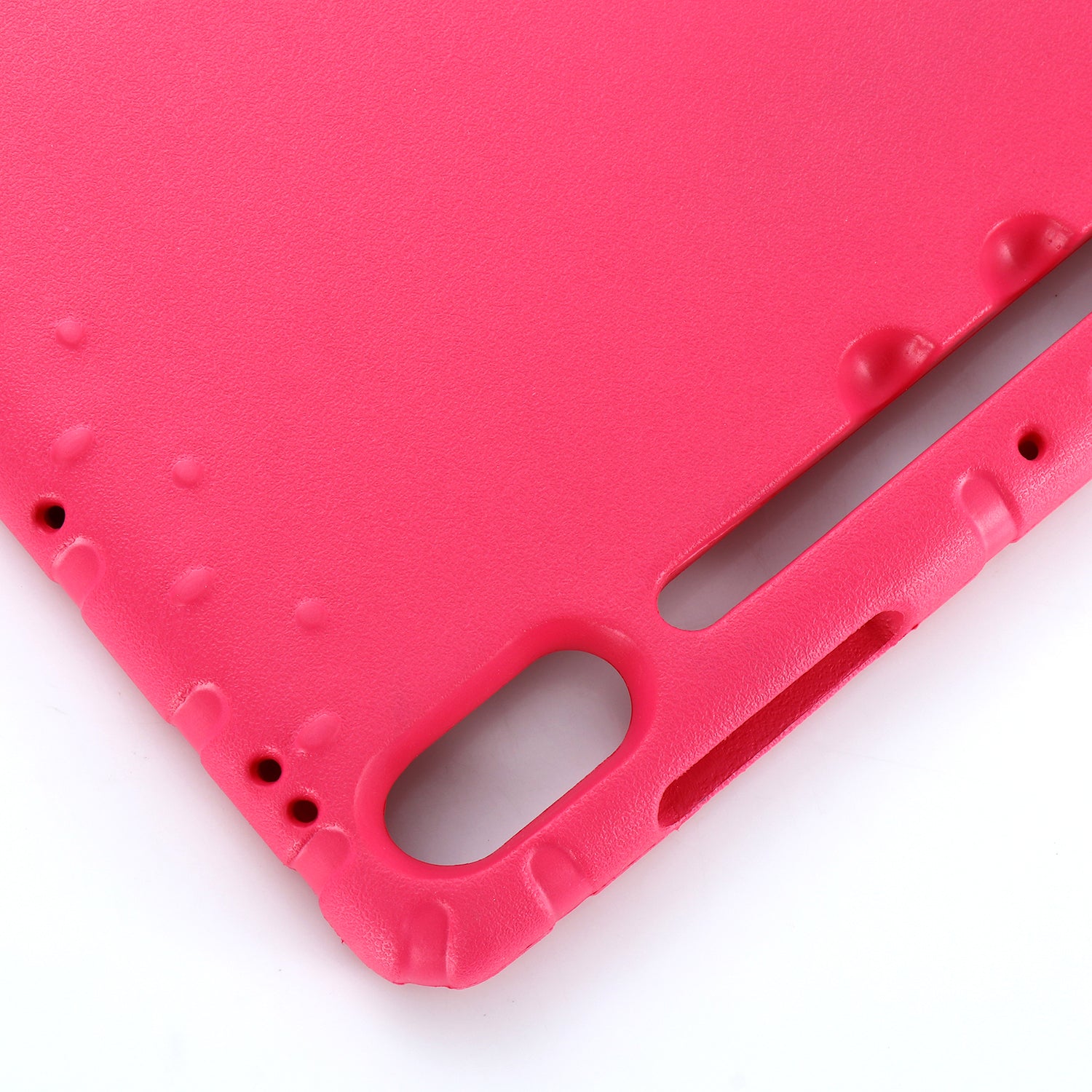 For Samsung Galaxy Tab S9+ / S9 FE+ EVA Tablet Protective Case Handle Kickstand Drop-Proof Cover - Rose