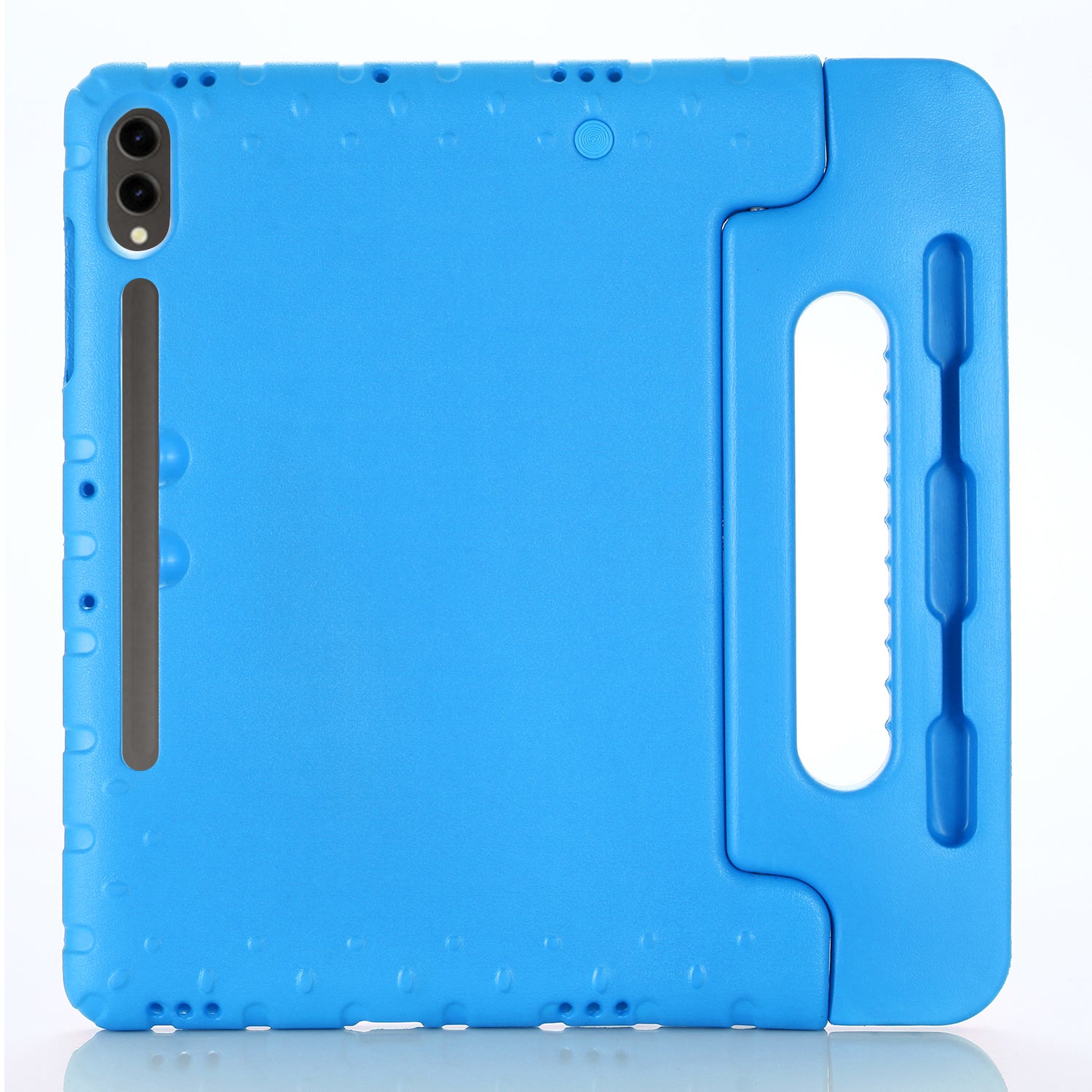 For Samsung Galaxy Tab S9+ / S9 FE+ EVA Tablet Protective Case Handle Kickstand Drop-Proof Cover - Blue