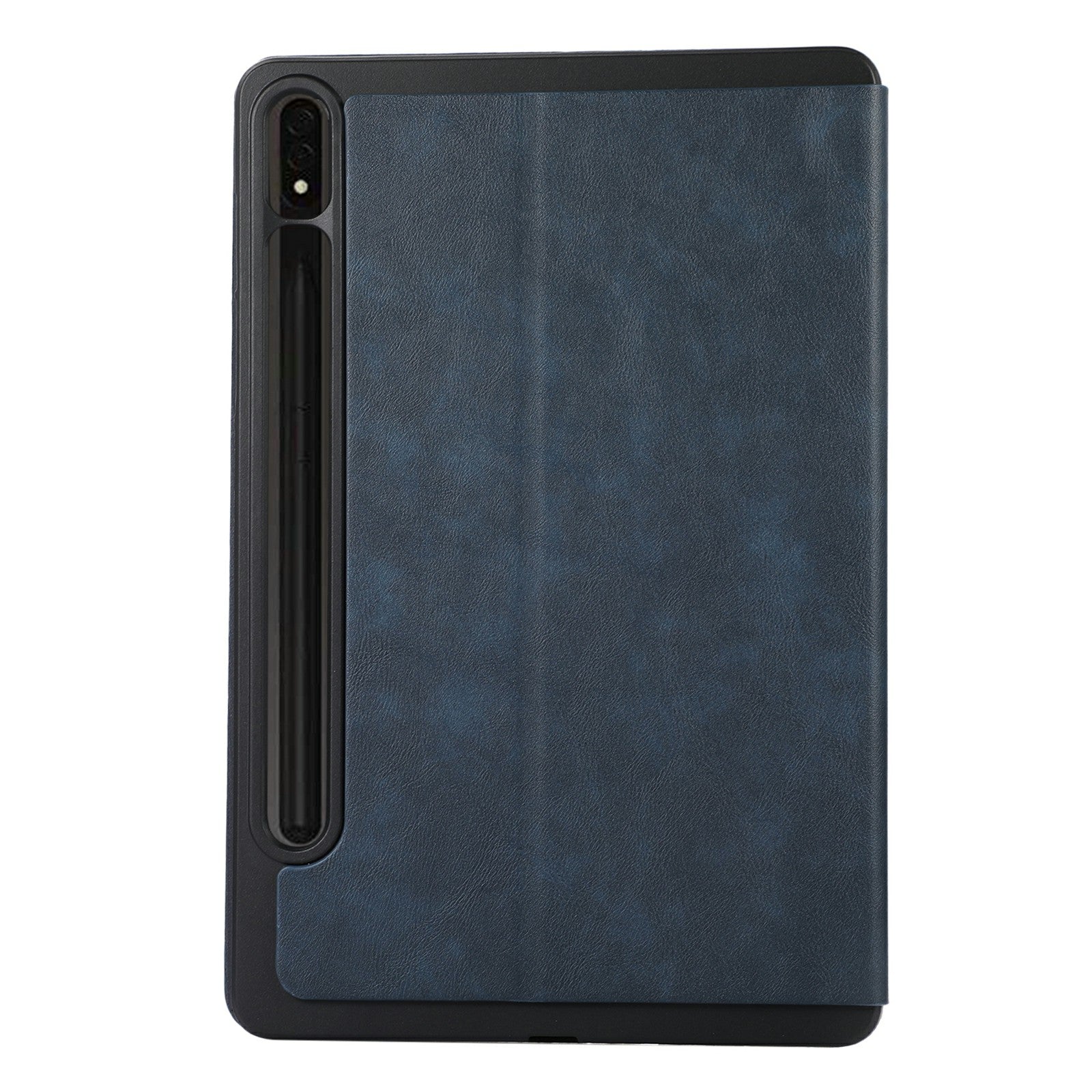 For Samsung Galaxy Tab S9+ / Tab S9 FE+ Stand Case Minimalist Leather Tablet Cover - Blue