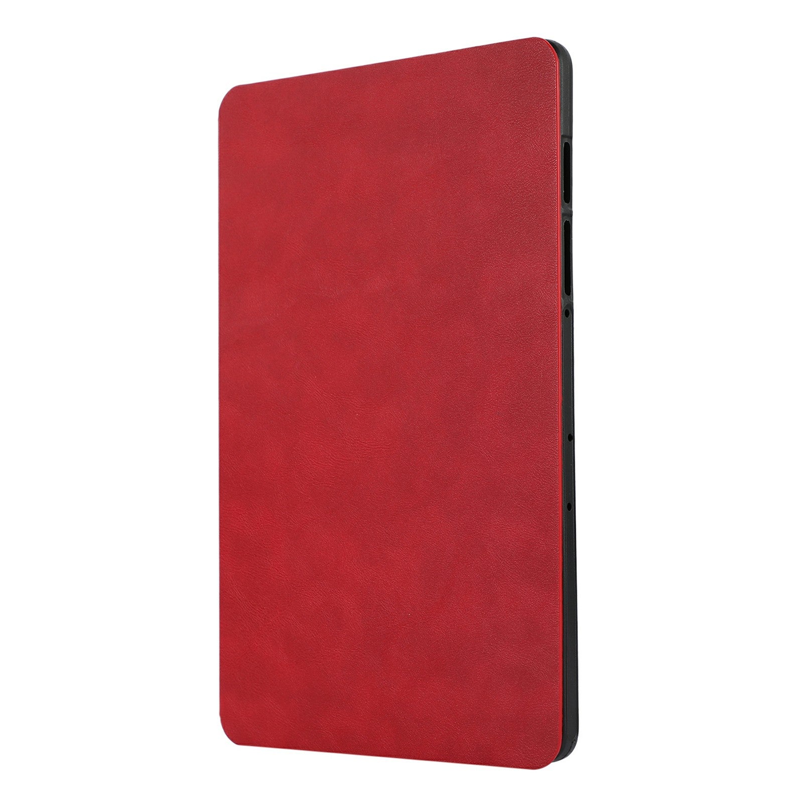 For Samsung Galaxy Tab S9+ / Tab S9 FE+ Stand Case Minimalist Leather Tablet Cover - Red