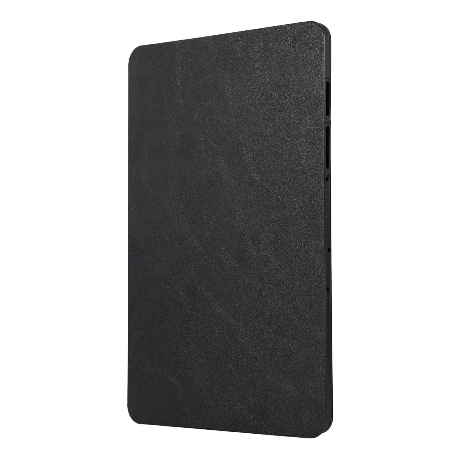 For Samsung Galaxy Tab S9+ / Tab S9 FE+ Stand Case Minimalist Leather Tablet Cover - Black