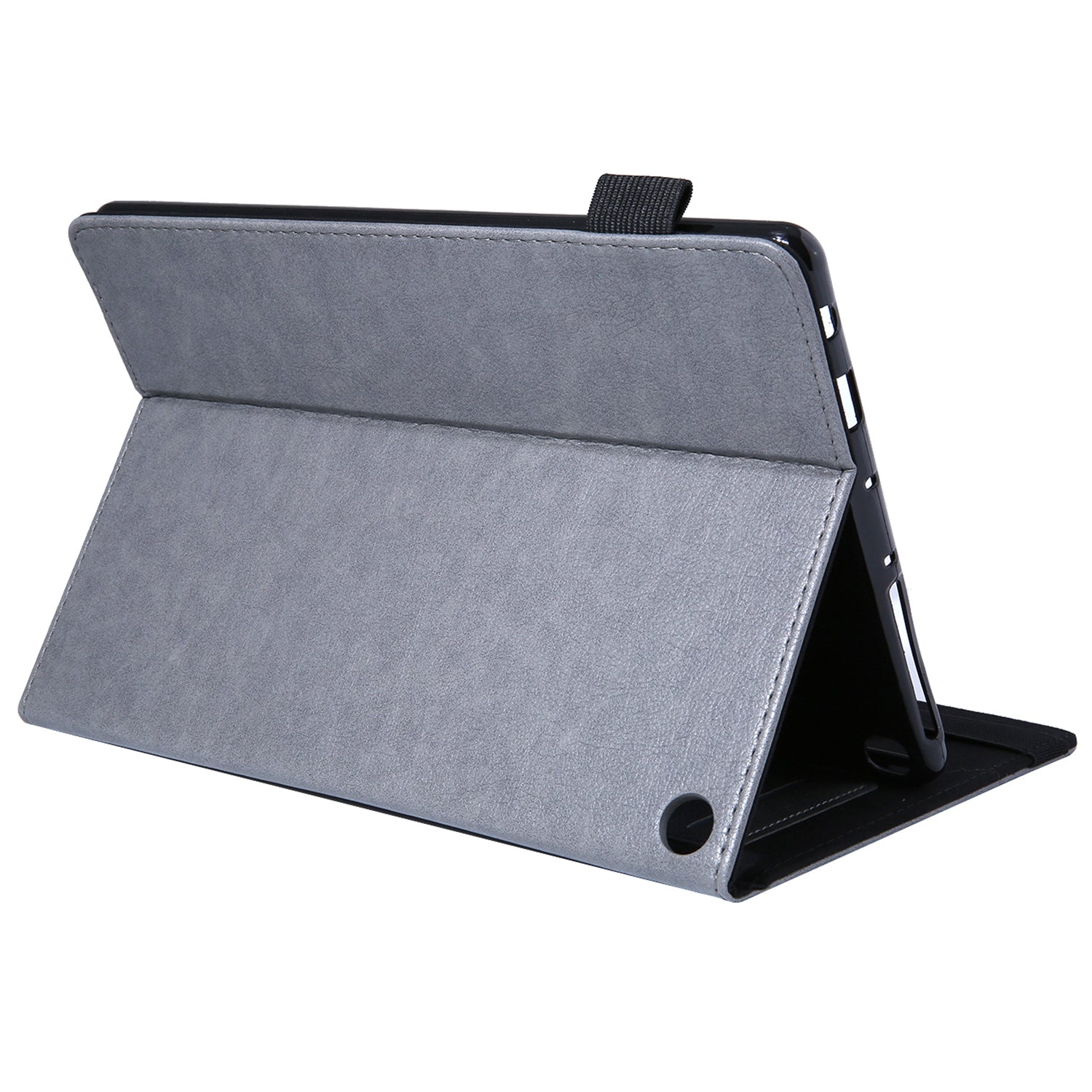 For Amazon Fire HD 10 (2021) / HD 10 (2023) Tablet Case PU Leather+TPU Card Slots Cover - Grey