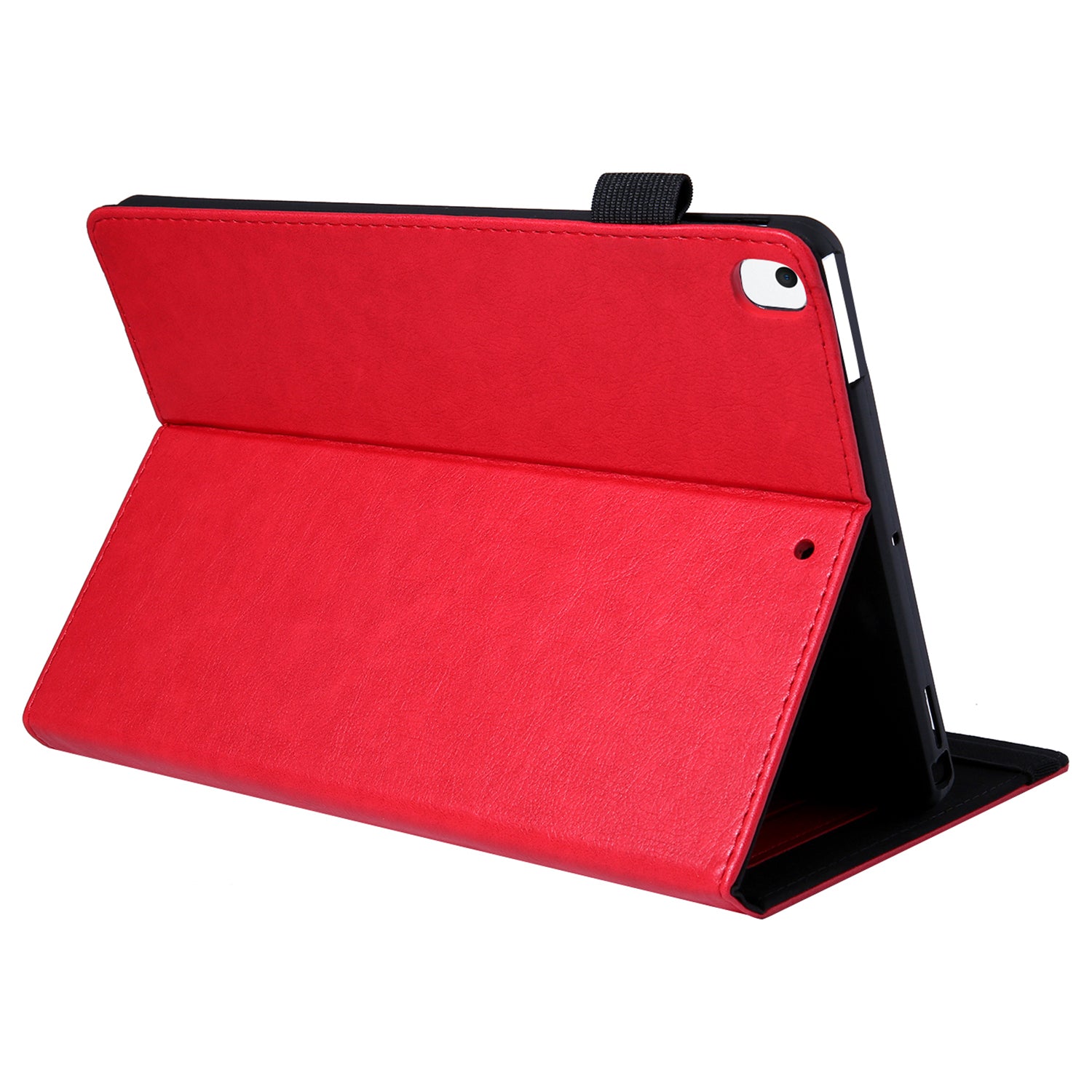 For iPad 10.2 (2021) / (2020) / (2019) / iPad Air 10.5 inch (2019) / Pro 10.5-inch (2017) Case Card Slots Leather Tablet Cover - Red