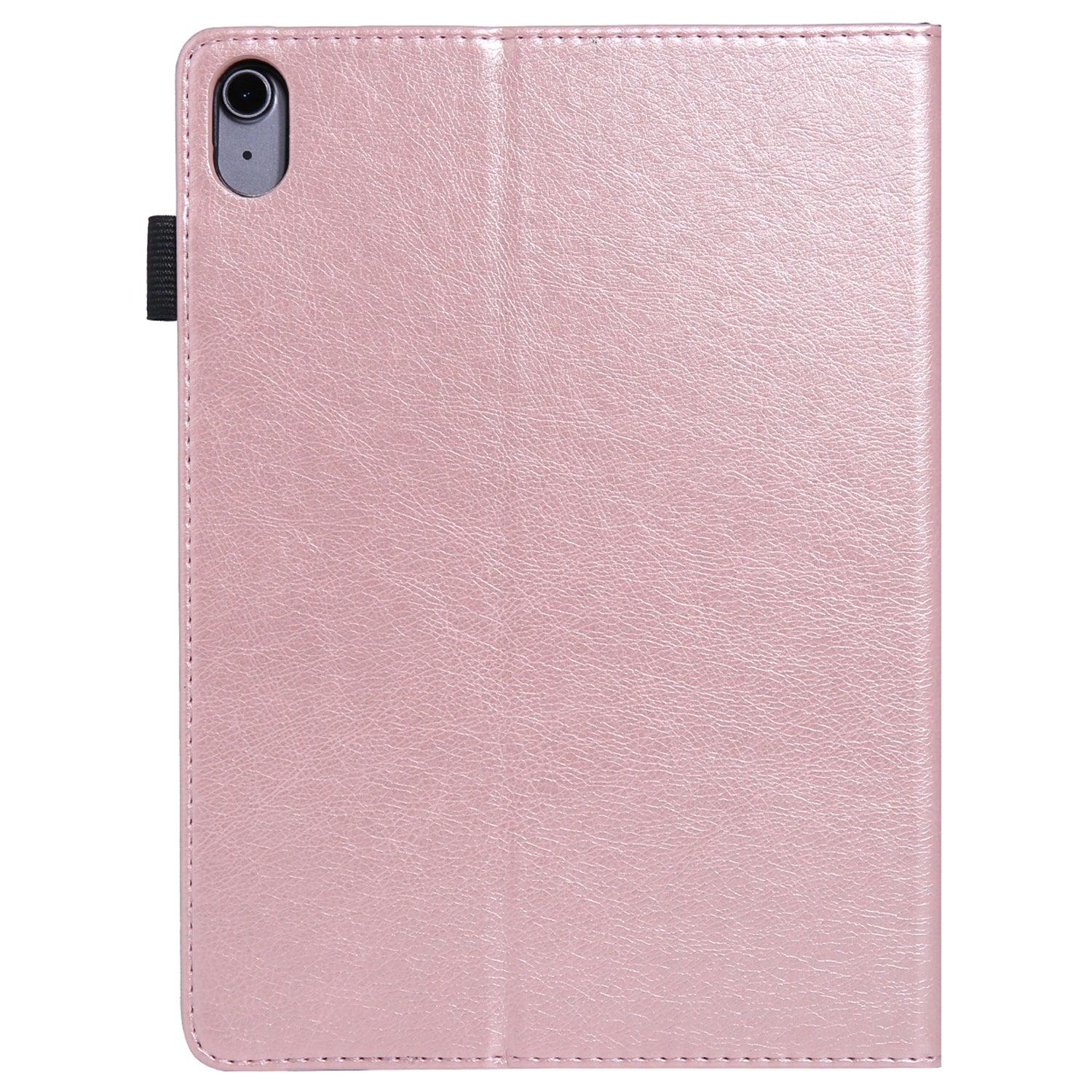 For iPad 10.9 (2022) Shockproof Case Card Slots Tablet Leather Flip Cover with Pens Holder - Rose Gold