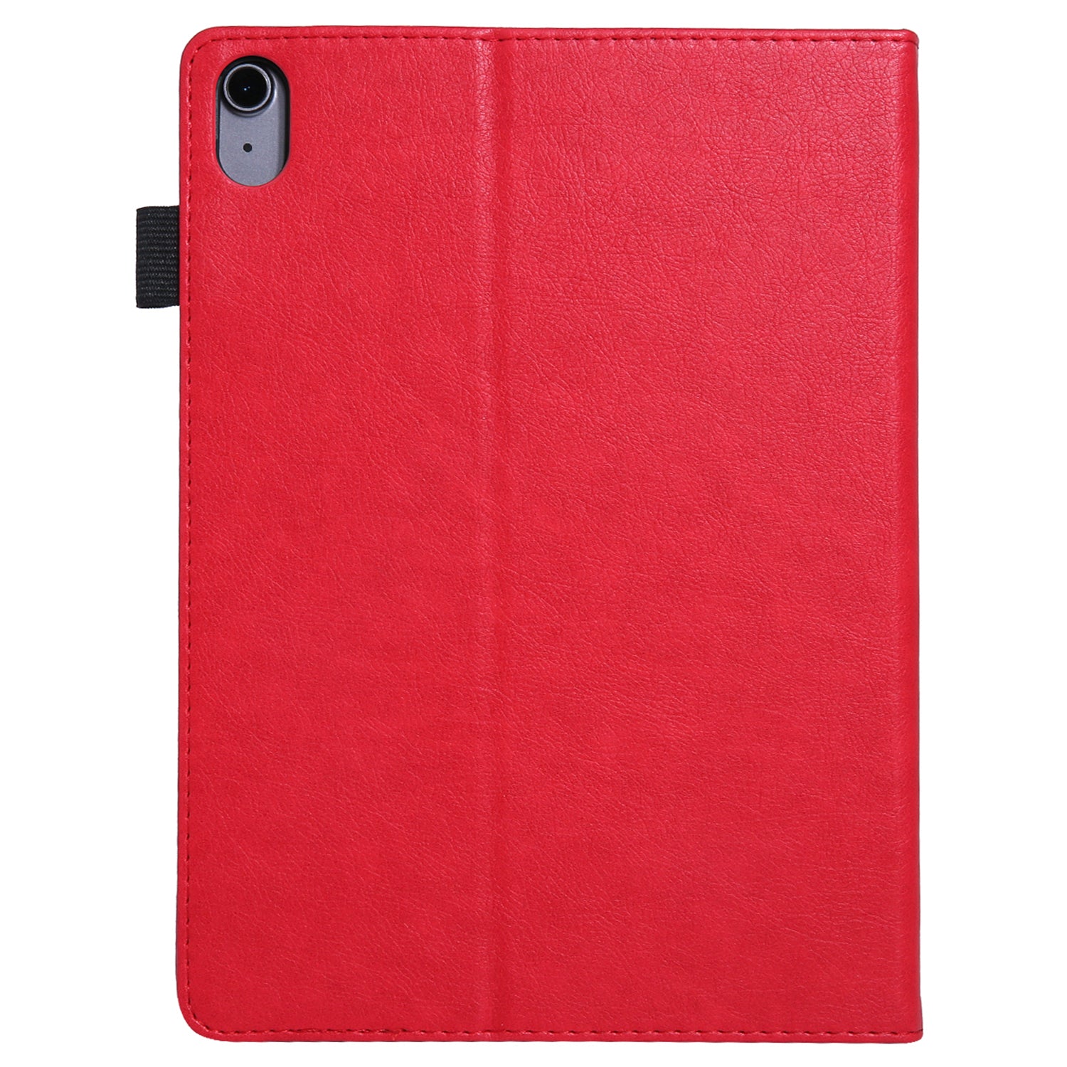 For iPad 10.9 (2022) Shockproof Case Card Slots Tablet Leather Flip Cover with Pens Holder - Red