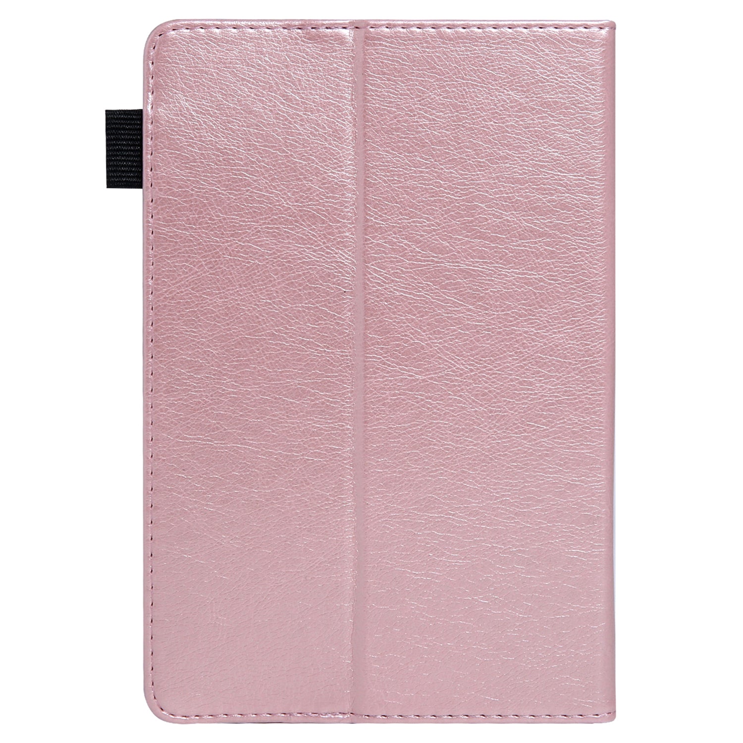 10-inch Tablet Case Card Slots PU Leather Flip Cover with Folding Stand - Rose Gold