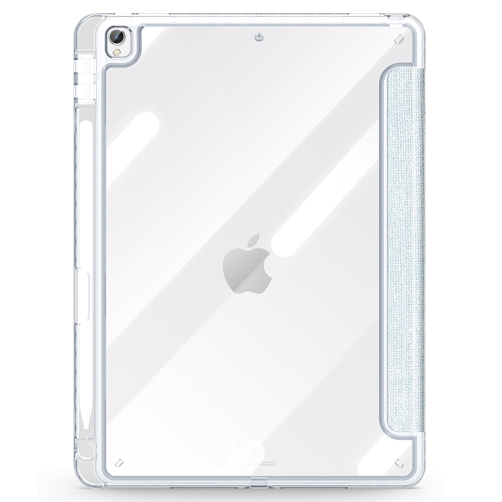 DUX DUCIS Unid Series For iPad 10.2 (2021) / (2020) / (2019) / iPad Air 10.5 inch (2019) / Pro 10.5-inch (2017) Leather Case Clear Back Cover - Baby Blue