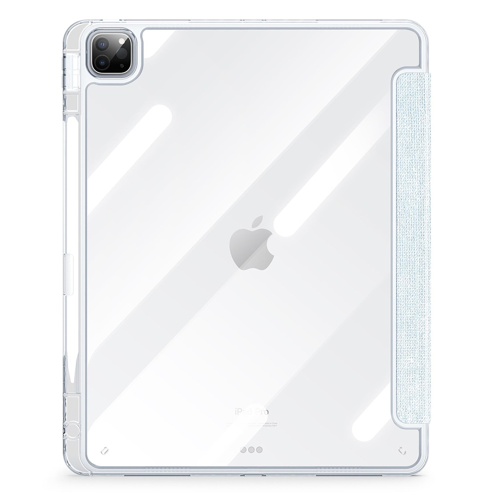 DUX DUCIS Unid Series For iPad Pro 11 (2020) (2021) (2022) / Air 11 (2024) / Air (2022) / (2020) Case Clear TPU+PC+Leather Cover - Baby Blue