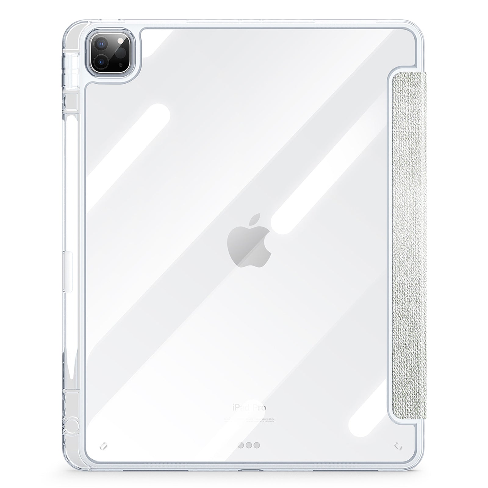 DUX DUCIS Unid Series For iPad Pro 11 (2020) (2021) (2022) / Air 11 (2024) / Air (2022) / (2020) Case Clear TPU+PC+Leather Cover - Light Green