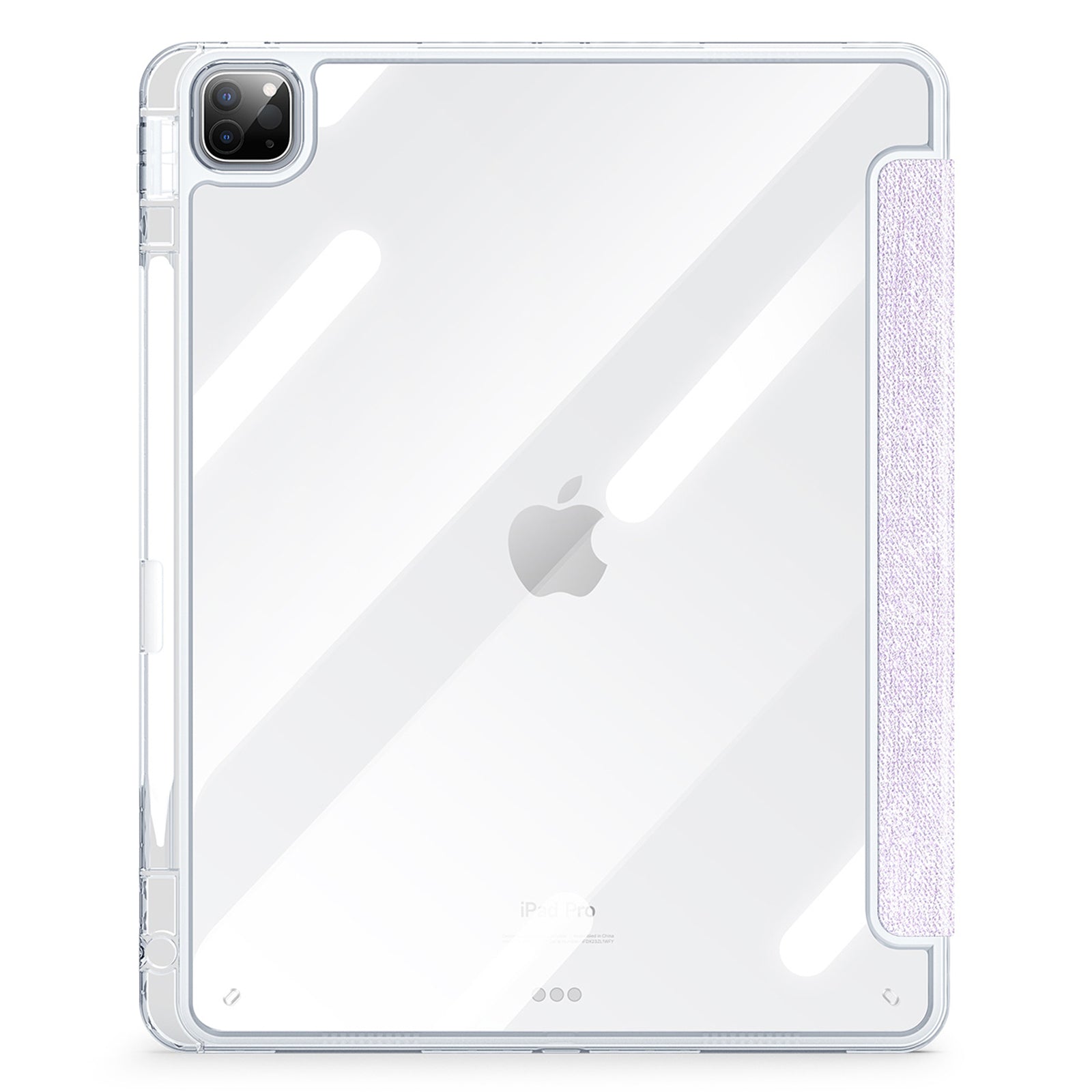 DUX DUCIS Unid Series For iPad Pro 11 (2020) (2021) (2022) / Air 11 (2024) / Air (2022) / (2020) Case Clear TPU+PC+Leather Cover - Light Purple