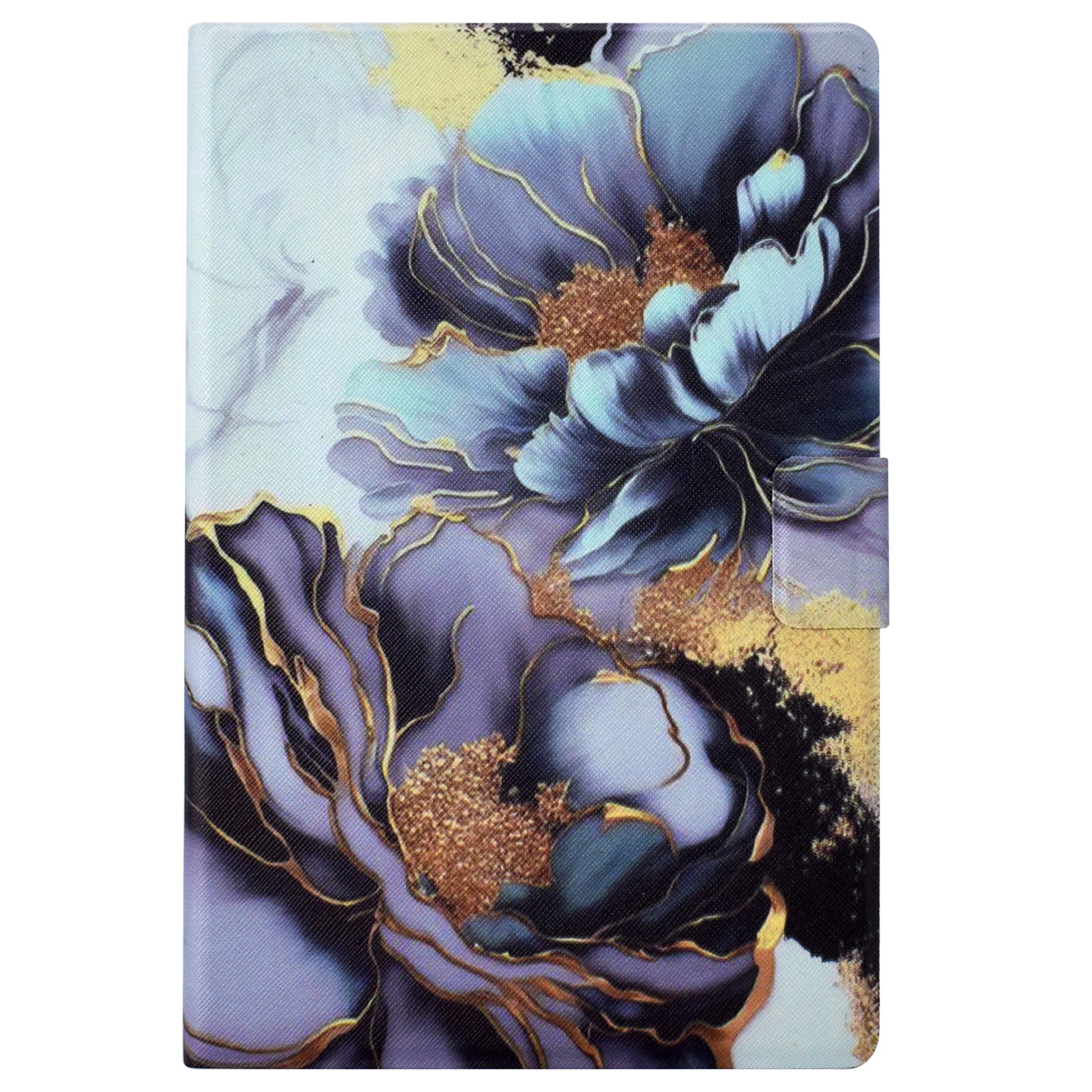 For iPad 10.2 (2020) / (2019) / iPad Air 10.5 inch (2019) Leather Case Pattern Print Card Slots Tablet Cover - Peony Flower