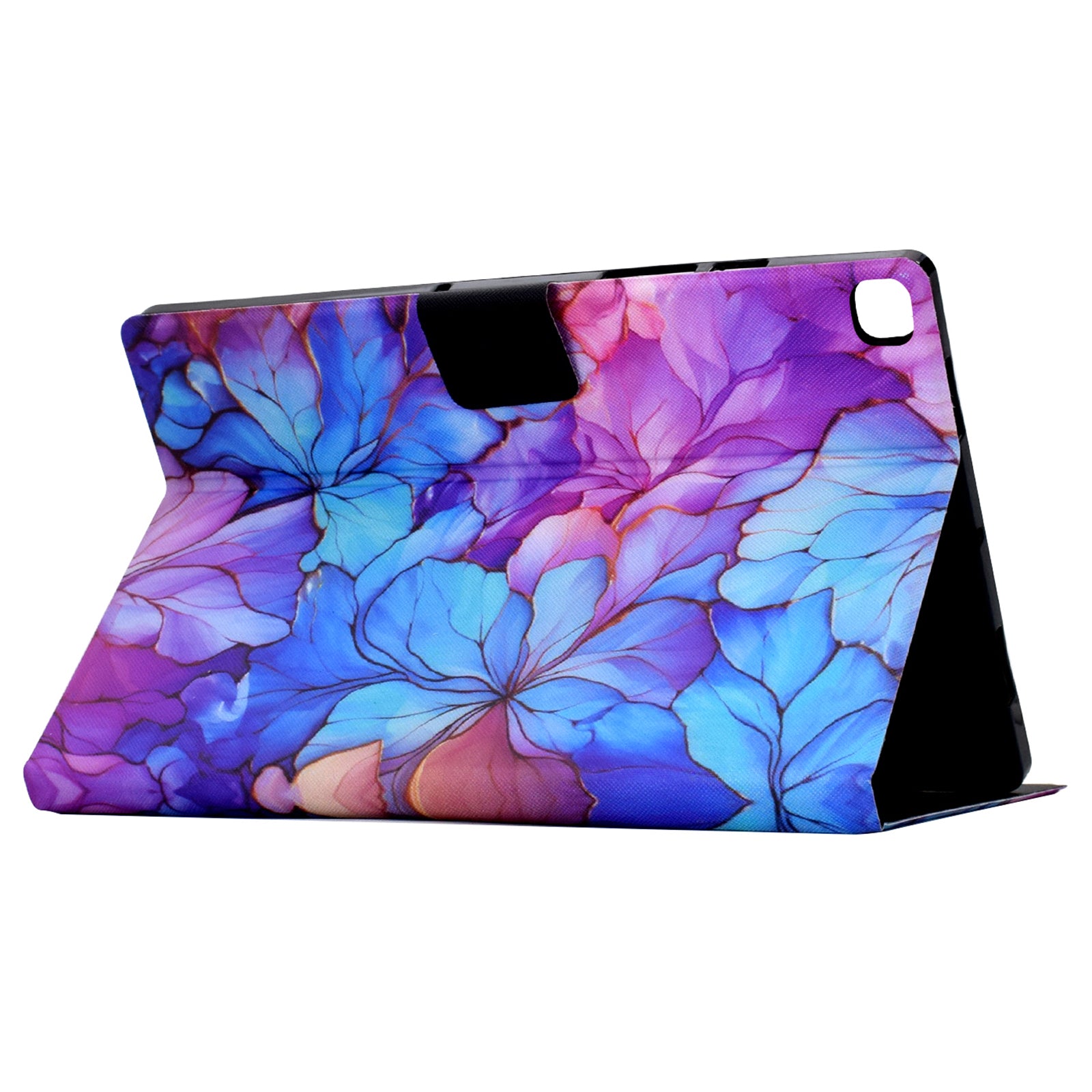 For iPad 10.2 (2020) / (2019) / iPad Air 10.5 inch (2019) Leather Case Pattern Print Card Slots Tablet Cover - Petal