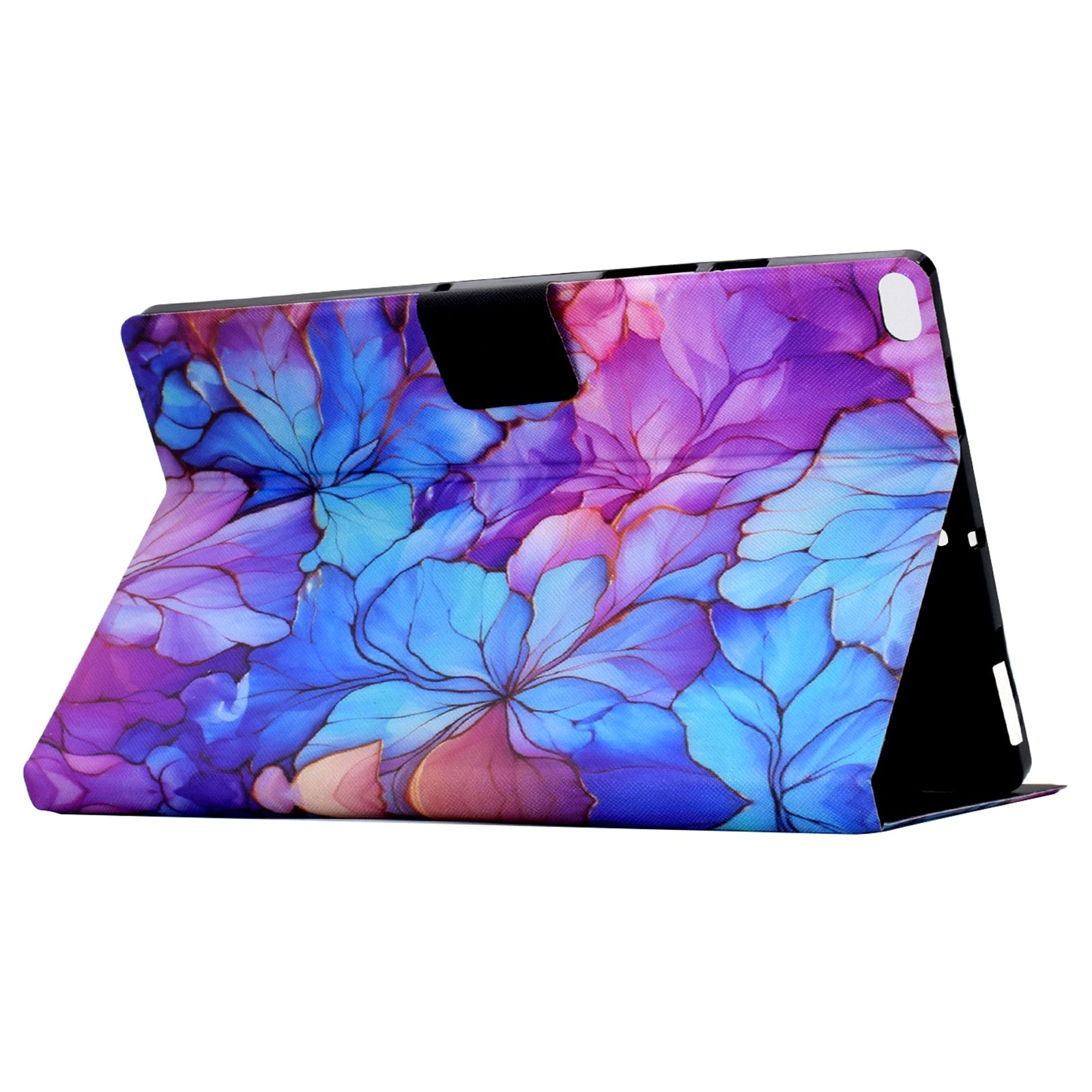 For iPad Air (2013) / iPad Air 2 / iPad 9.7-inch (2017) / (2018) Case PU Leather Pattern Folio Stand Protective Shell Cover - Petal