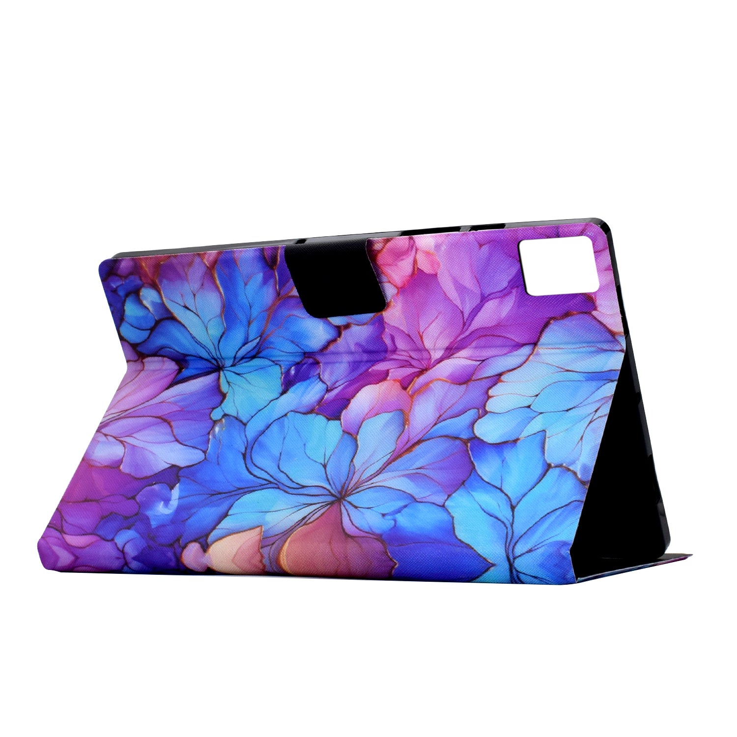 For Lenovo Tab M11 / Xiaoxin Pad 11 2024 Case Pattern Printing PU Leather Tablet Cover - Petal