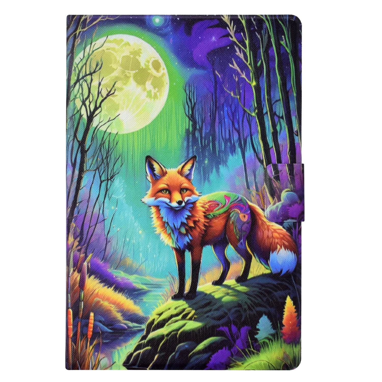 For Lenovo Tab P11 Gen 2 / Xiaoxin Pad Plus (2023) Case Card Slot Leather Stand Tablet Cover - Moonlight Fox