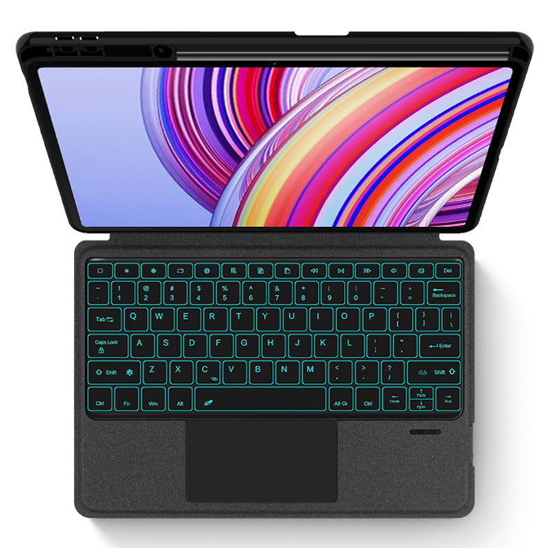 For Xiaomi Redmi Pad Pro Backlight Bluetooth Keyboard Case Tablet Leather Flip Cover