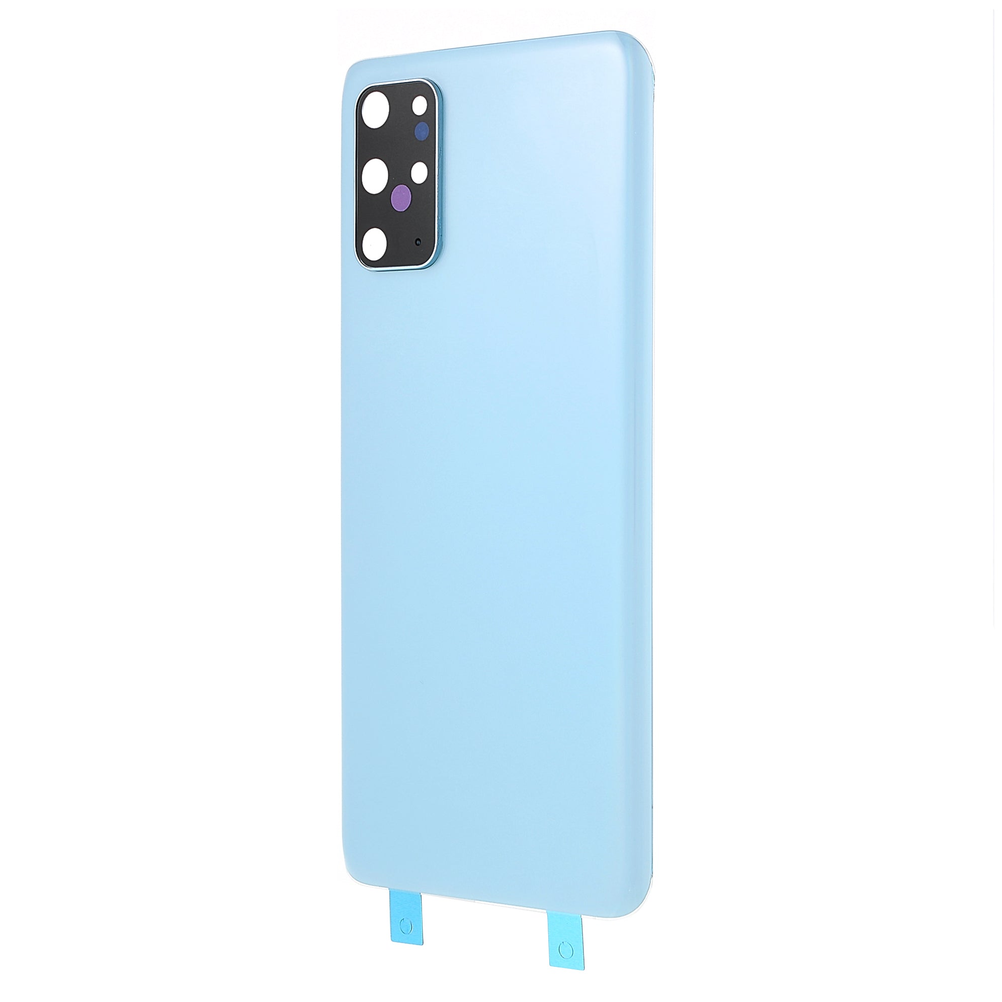 For Samsung Galaxy S20 Plus 4G Housing Battery Door Back Cover with Camera Ring Cover (without Logo) - Blue