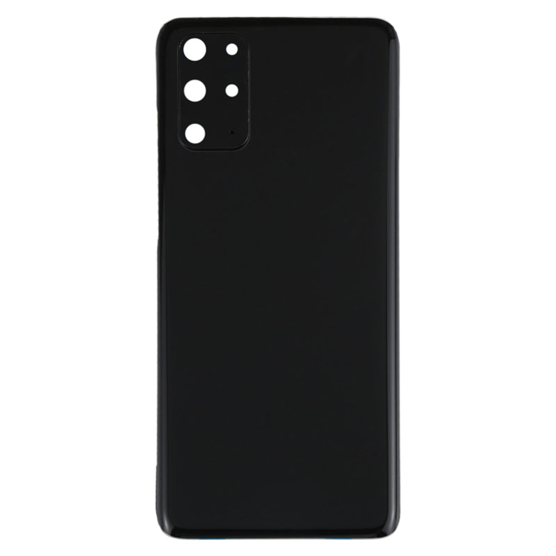 For Samsung Galaxy S20 Plus 4G Housing Battery Door Back Cover with Camera Ring Cover (without Logo) - Black