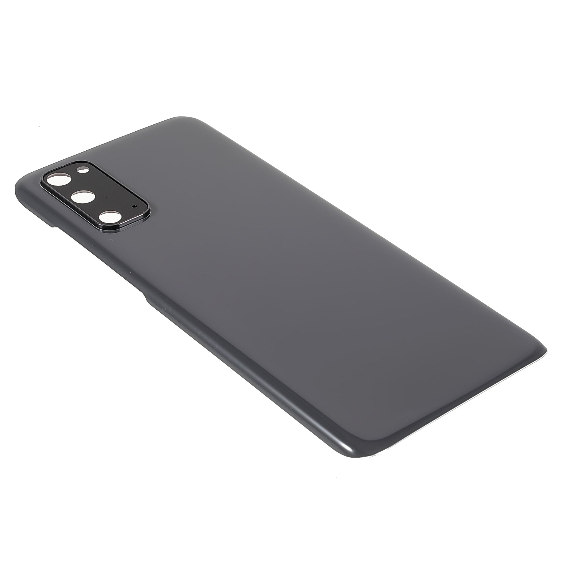 For Samsung Galaxy S20 Back Battery Housing Cover with Camera Ring Lens Cover Part (without Logo) - Grey