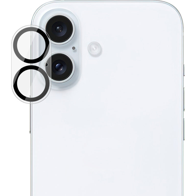 IMAK For iPhone 16 / 16 Plus Camera Lens Film Acrylic Lens Cap + Tempered Glass Lens Film