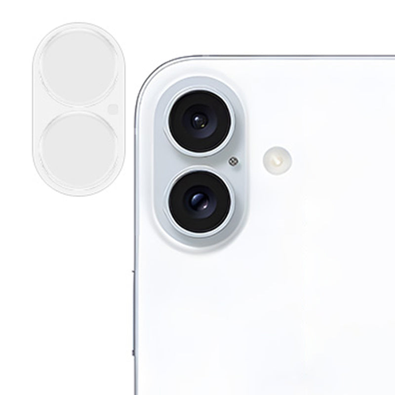 RURIHAI For iPhone 16 Plus 3D Camera Lens Protector High Aluminum-Silicon Glass