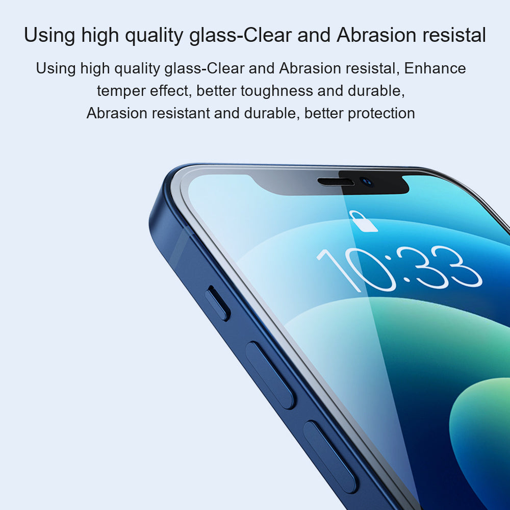 AMORUS For iPhone 16 Screen Protector 2.5D Anti-Explosion High Aluminum-Silicon Glass Film