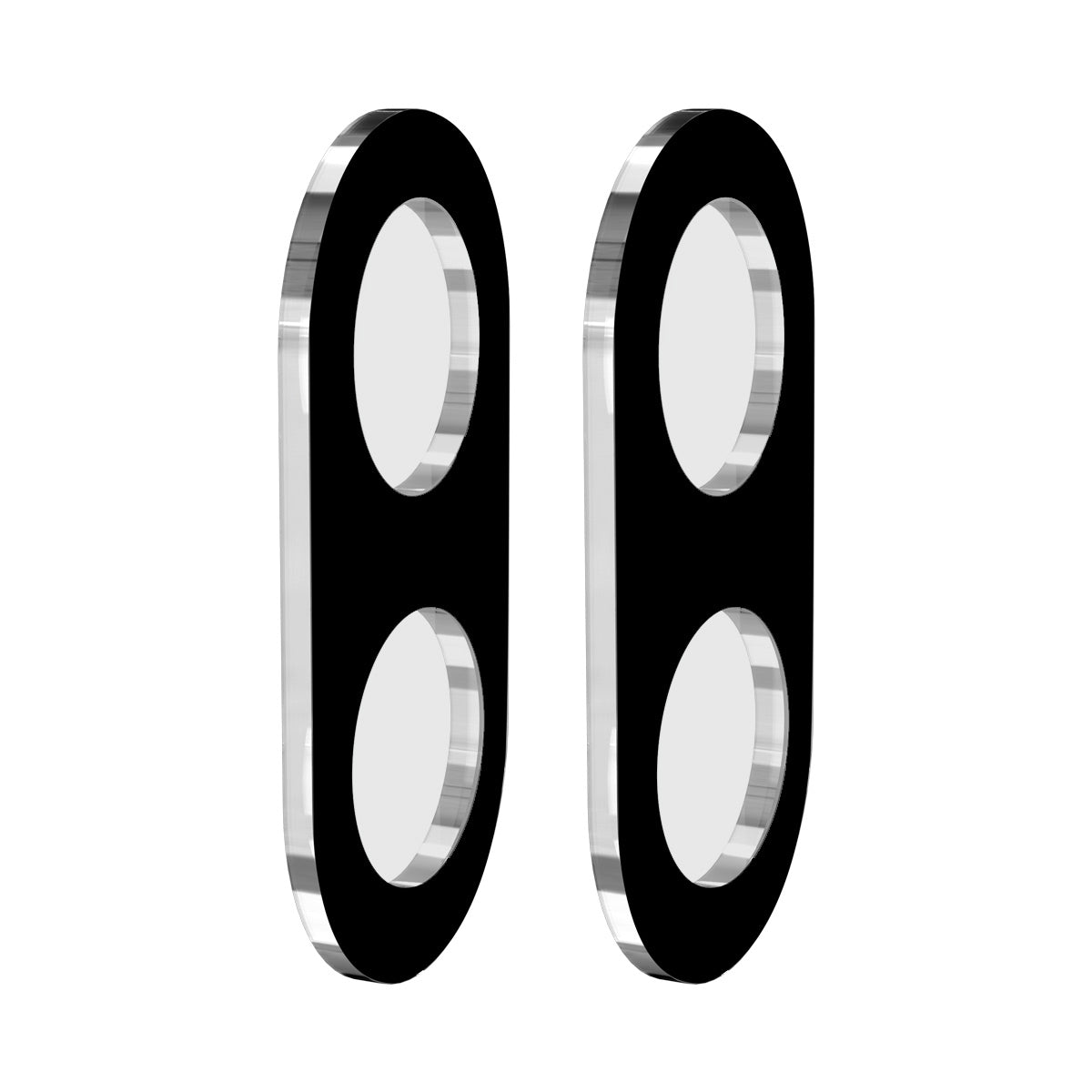 For Samsung Galaxy A06 ENKAY Hat-Prince 2Pcs Camera Lens Protector Integrated Tempered Glass Lens Film - Black