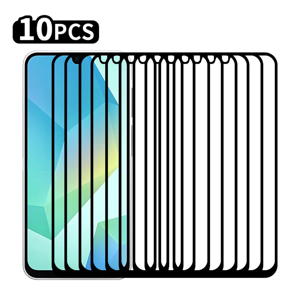 RURIHAI 10Pcs For Samsung Galaxy A16 5G / A16 4G High Aluminium-Silicon Glass Film 0.26mm 2.5D Secondary Hardening Screen Protector