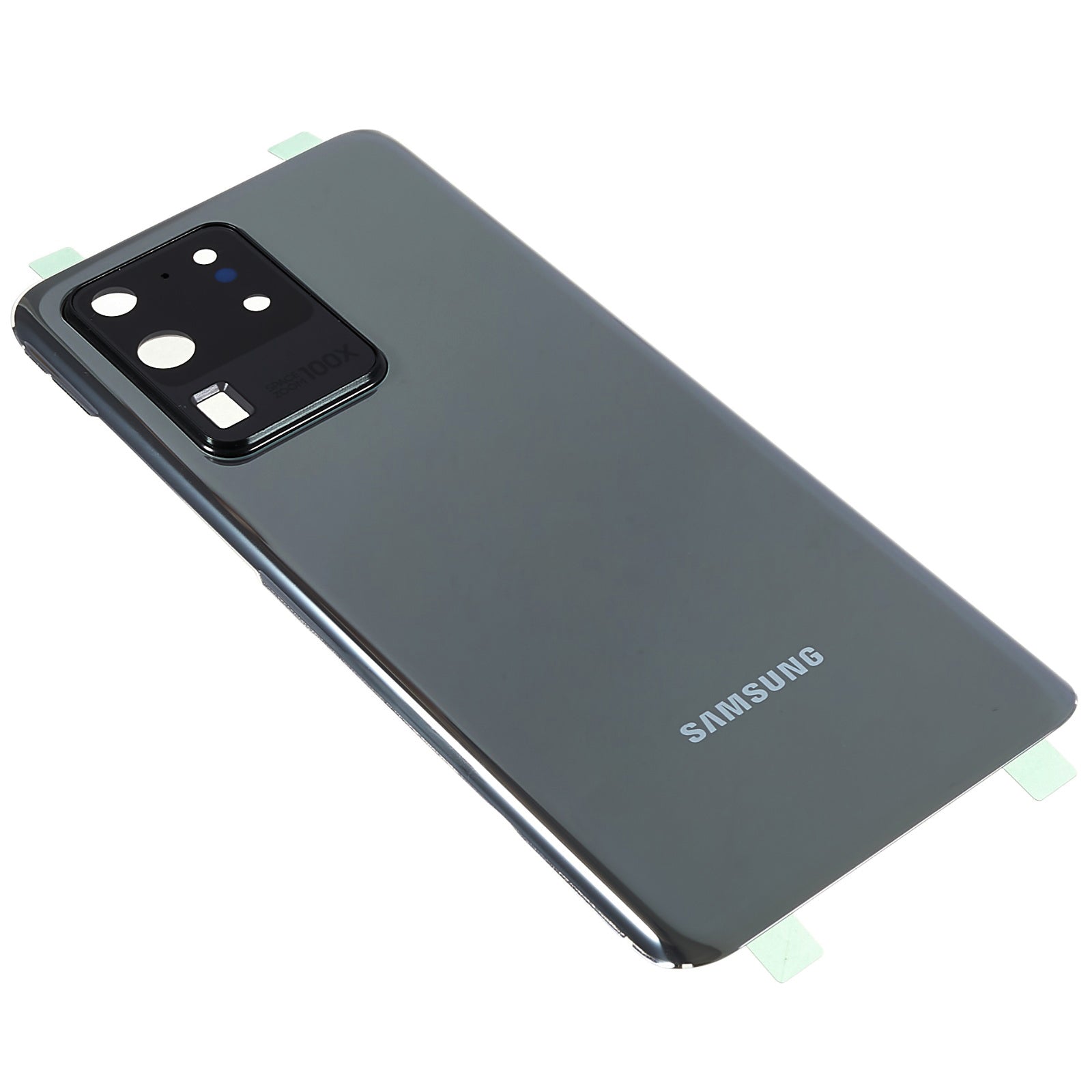 For Samsung Galaxy S20 Ultra 4G / 5G G988 Battery Housing with Adhesive Sticker + Camera Lens Cover - Grey