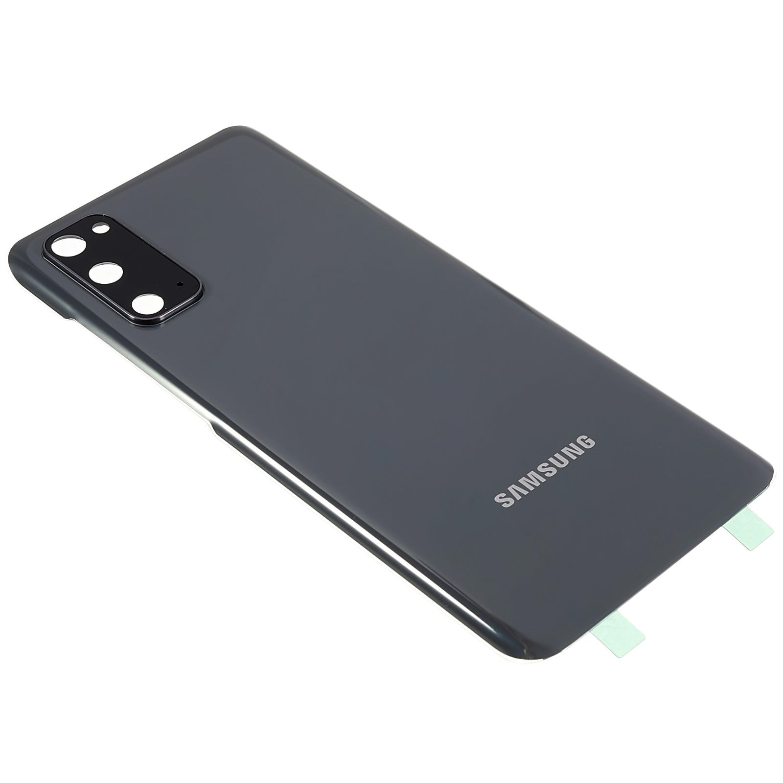 For Samsung Galaxy S20 4G G980 / S20 5G G981 Battery Housing with Adhesive Sticker + Camera Lens Cover - Grey